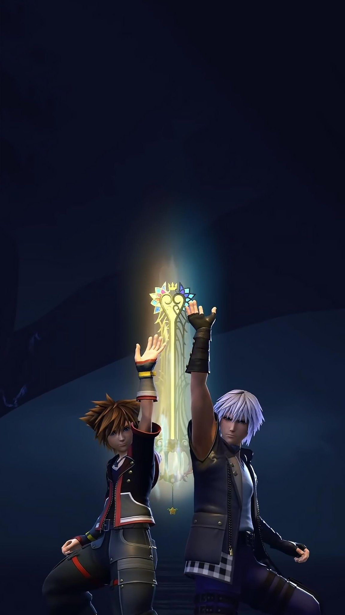 Cool moment, Darkness creatures, KH characters, Team up, 1160x2050 HD Phone