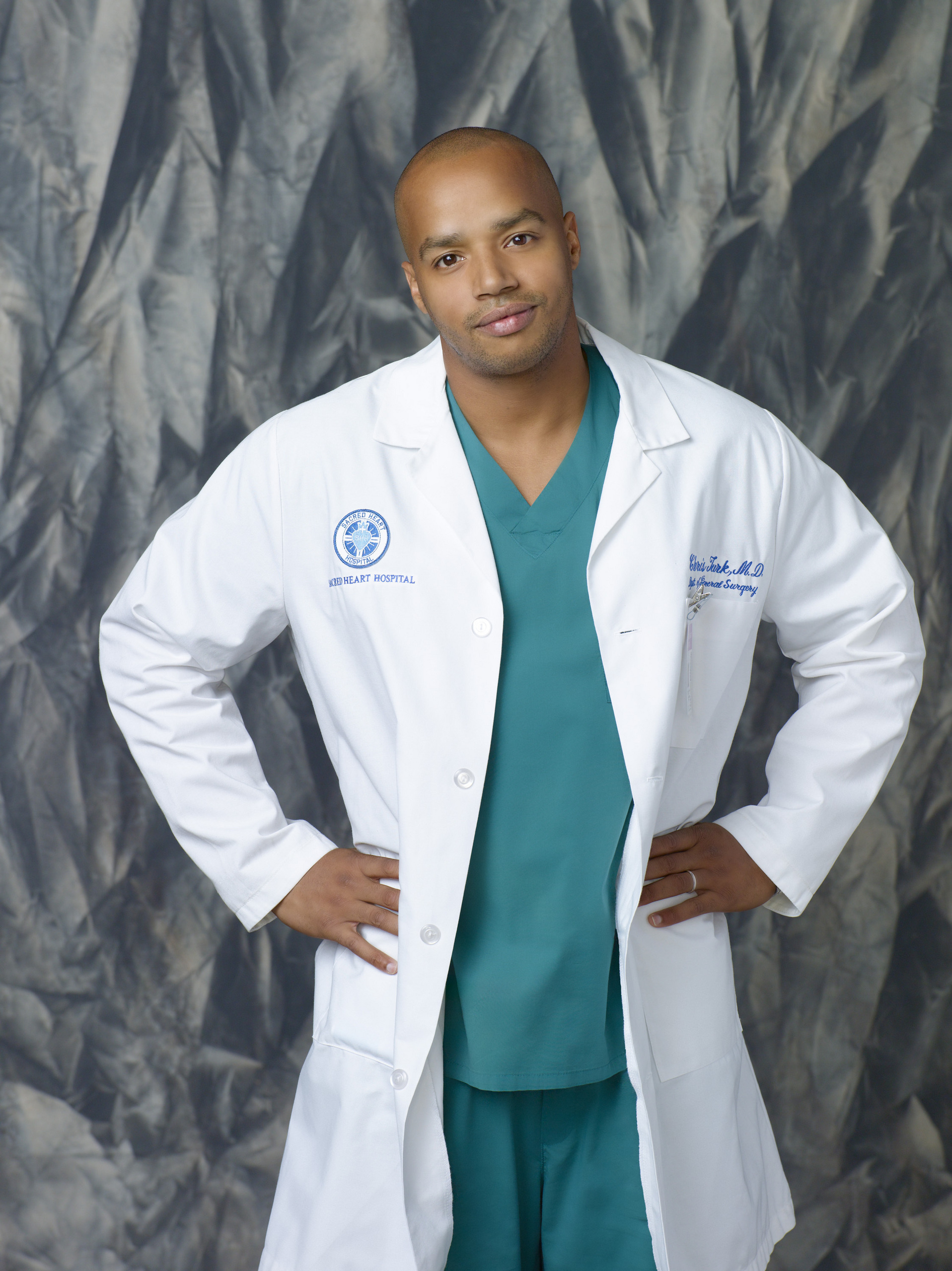 Scrubs (TV Series): Dr. Christopher Duncan Turk, The Chief of Surgery at New Sacred Heart Hospital. 1920x2560 HD Background.