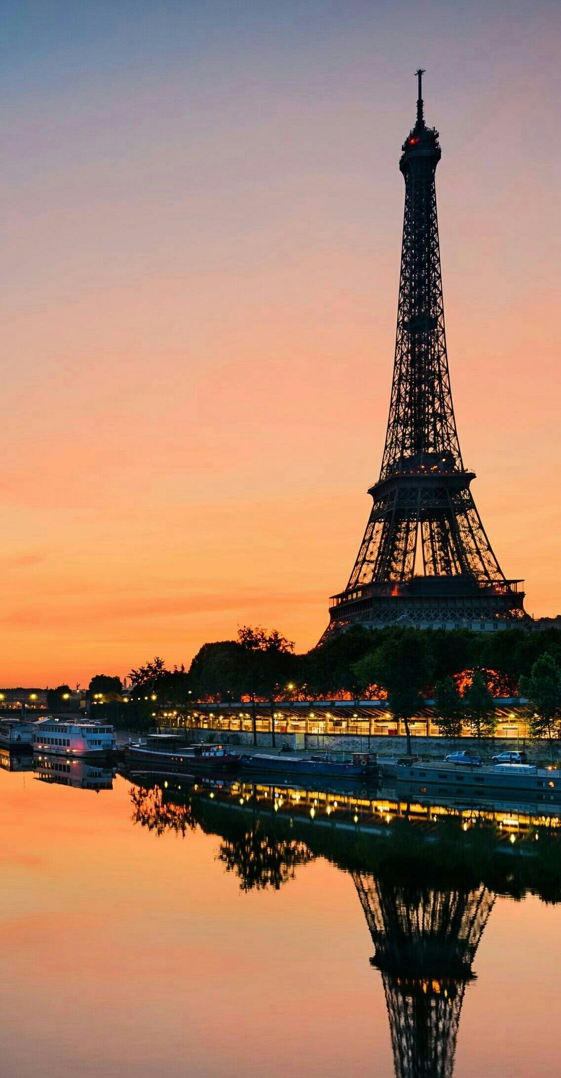 Seine River, Travels, Eiffel Tower, Trocadero, 1140x2190 HD Handy