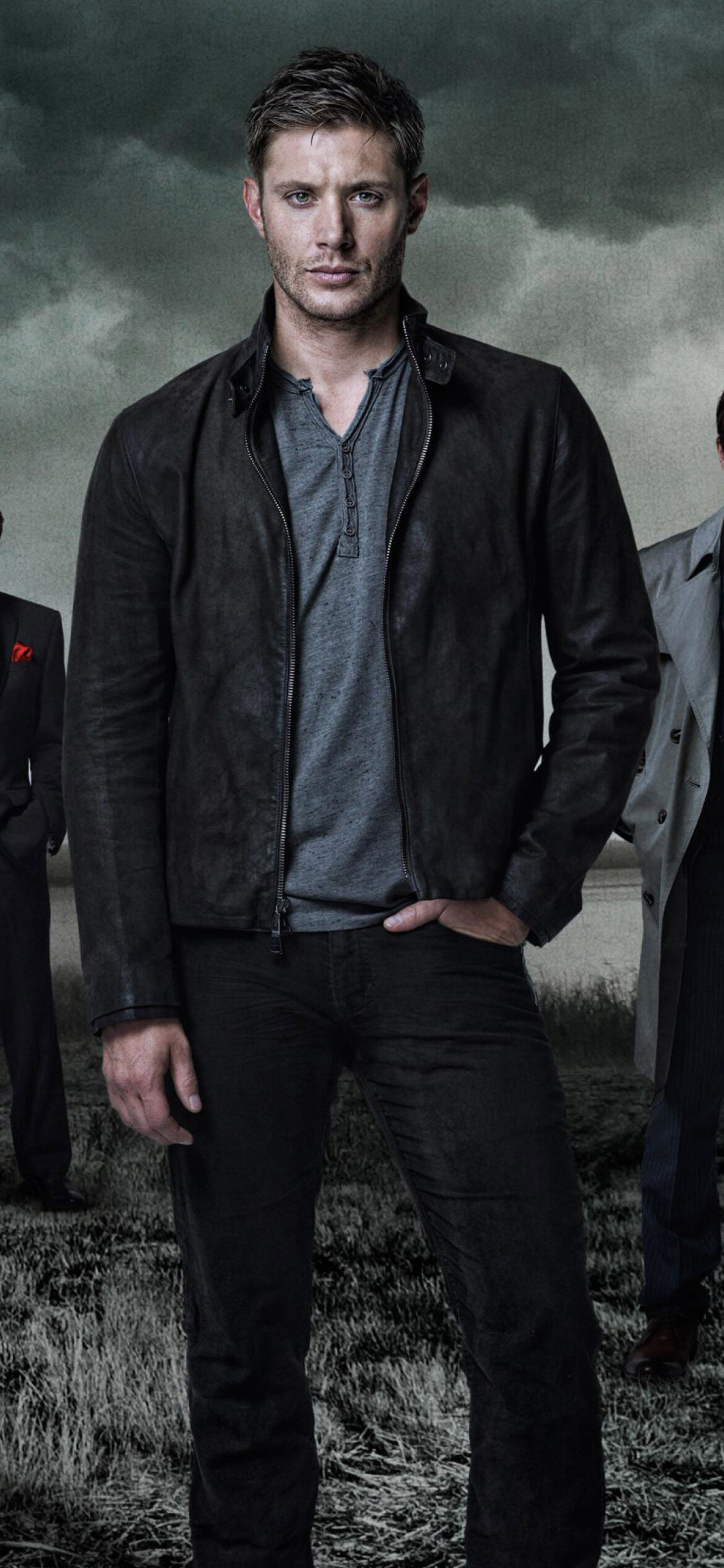 Supernatural: Known for driving a signature black 1967 Chevrolet Impala, Dean. 1170x2540 HD Background.