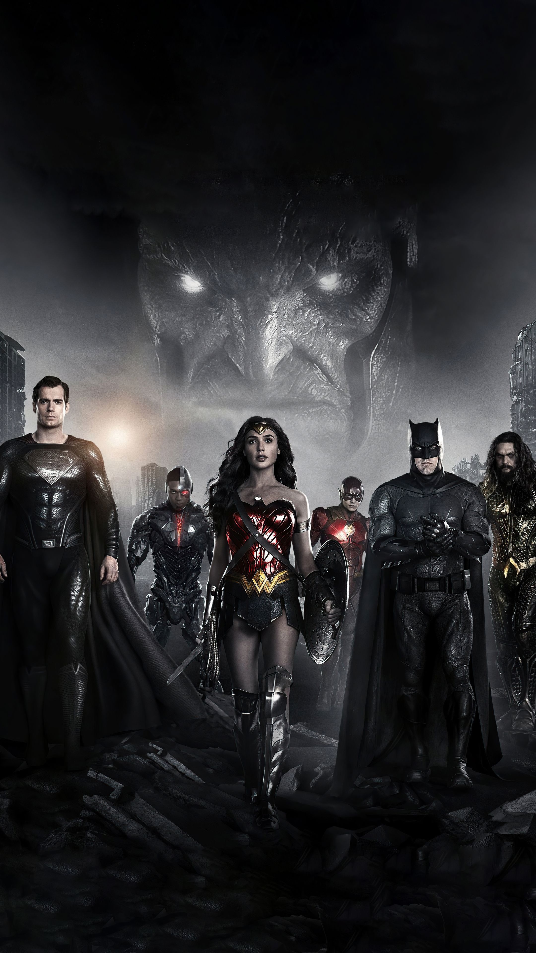Zack Snyder's Justice League, 5K wallpapers, DC comics characters, Superhero team, 2160x3840 4K Phone