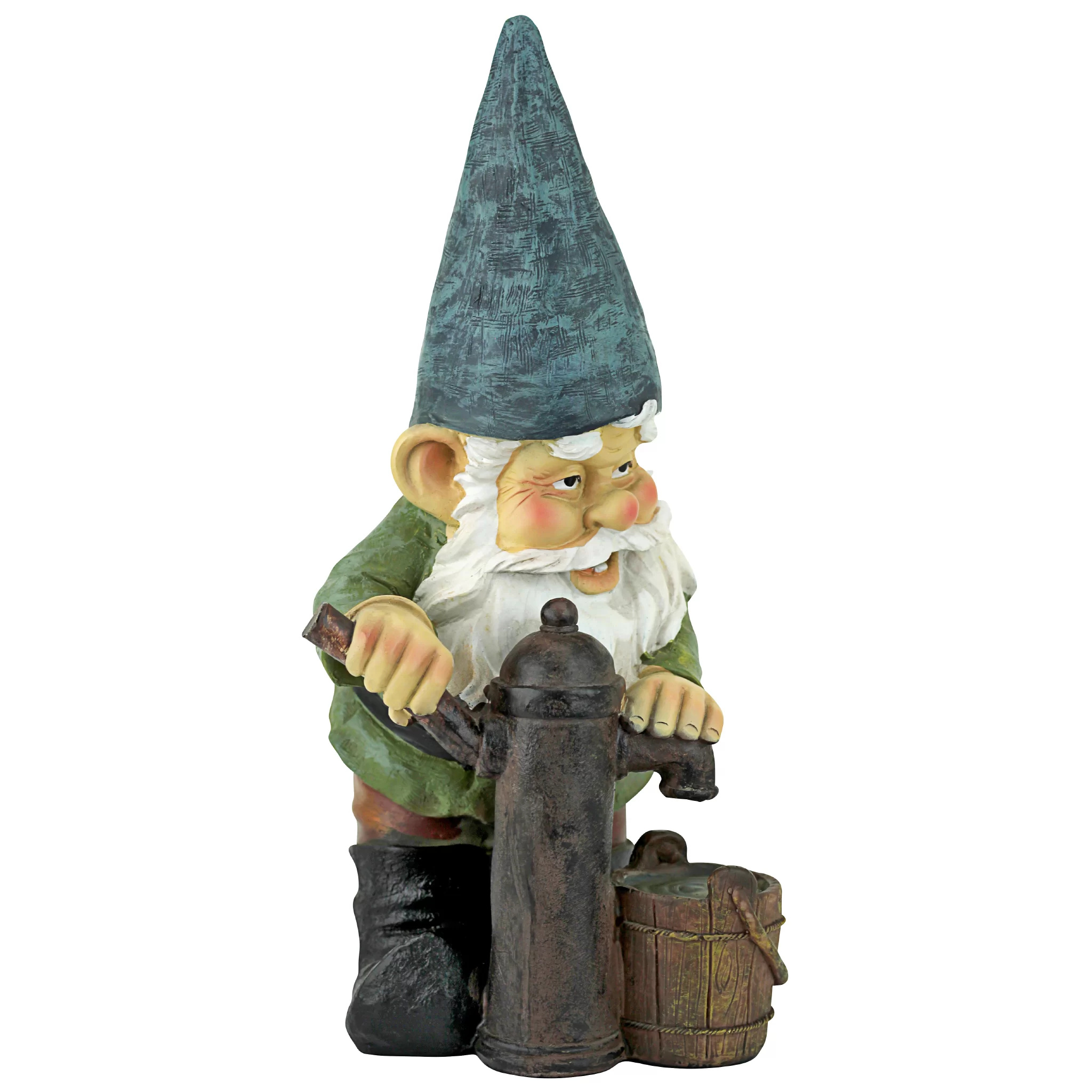 Design Toscano Gnome, Water Pump Pete, Garden Statue, Wayfair, 2050x2050 HD Handy