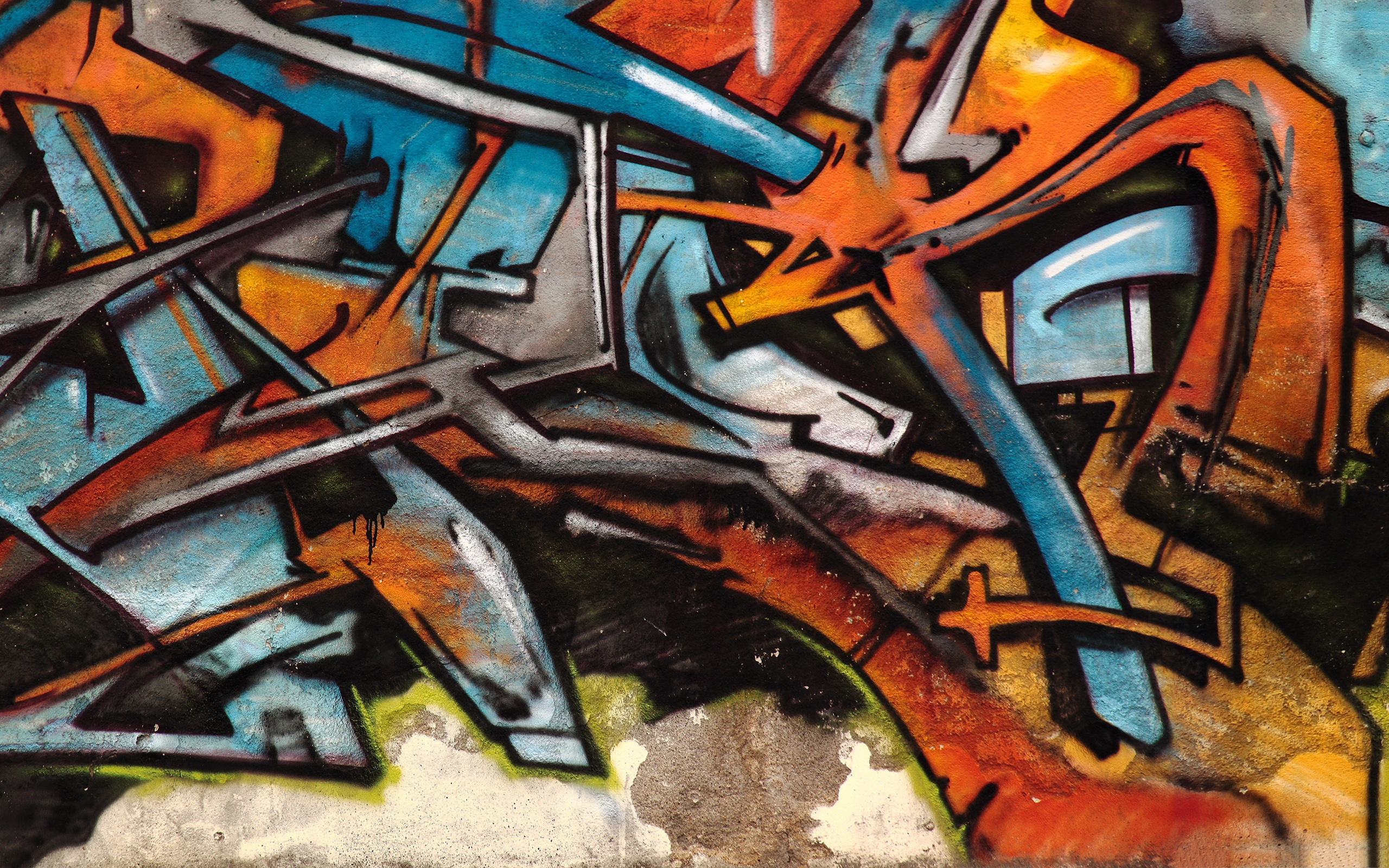 Hip-hop Graffiti, Street art style, Urban expression, Colorful graffiti, 2560x1600 HD Desktop