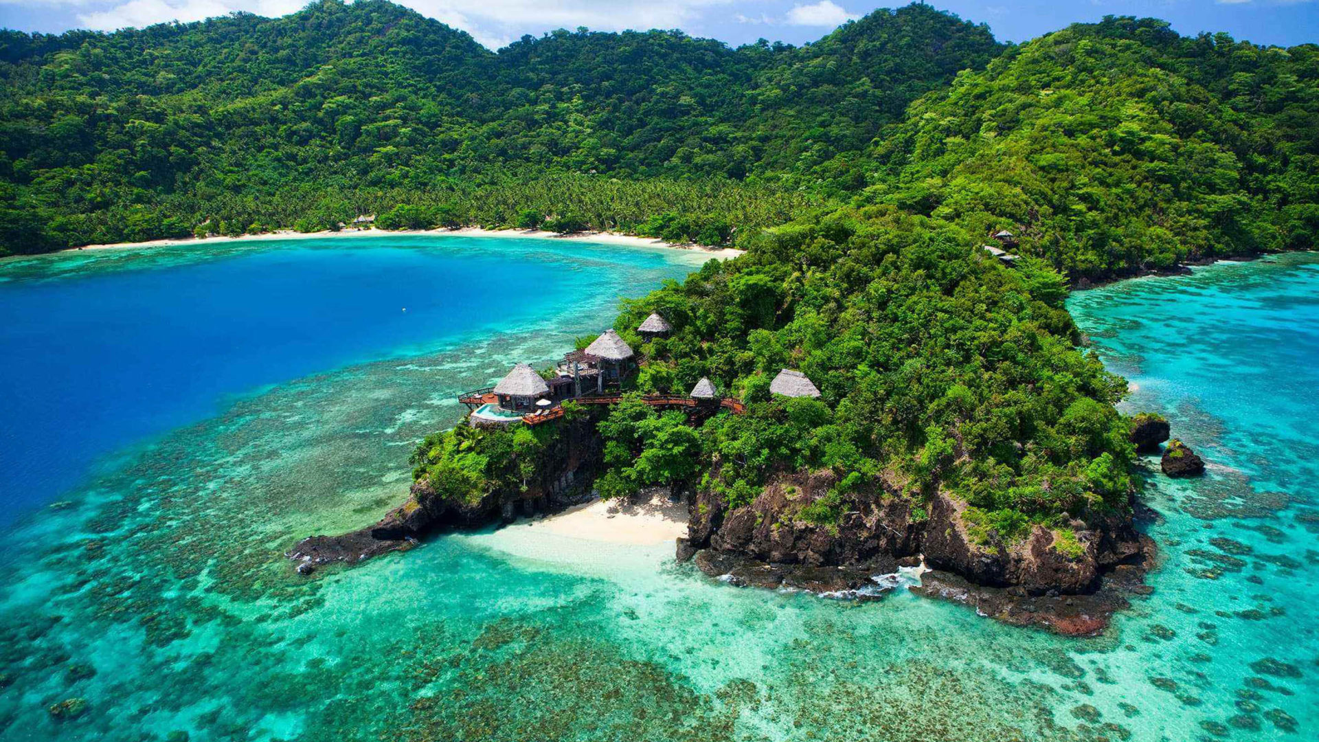 Fiji (Travels), Luxury resorts, Private island getaways, Oceanfront beauty, 1920x1080 Full HD Desktop