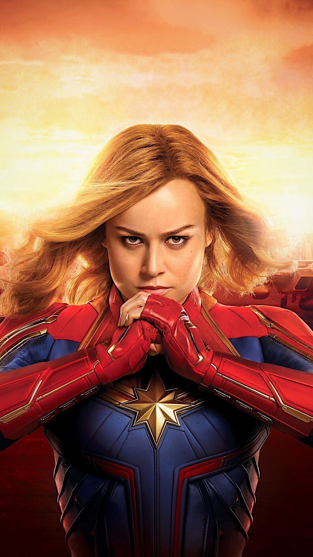 Brie Larson Movies, Captain Marvel, iPhone wallpapers, 1080x1920 Full HD Phone