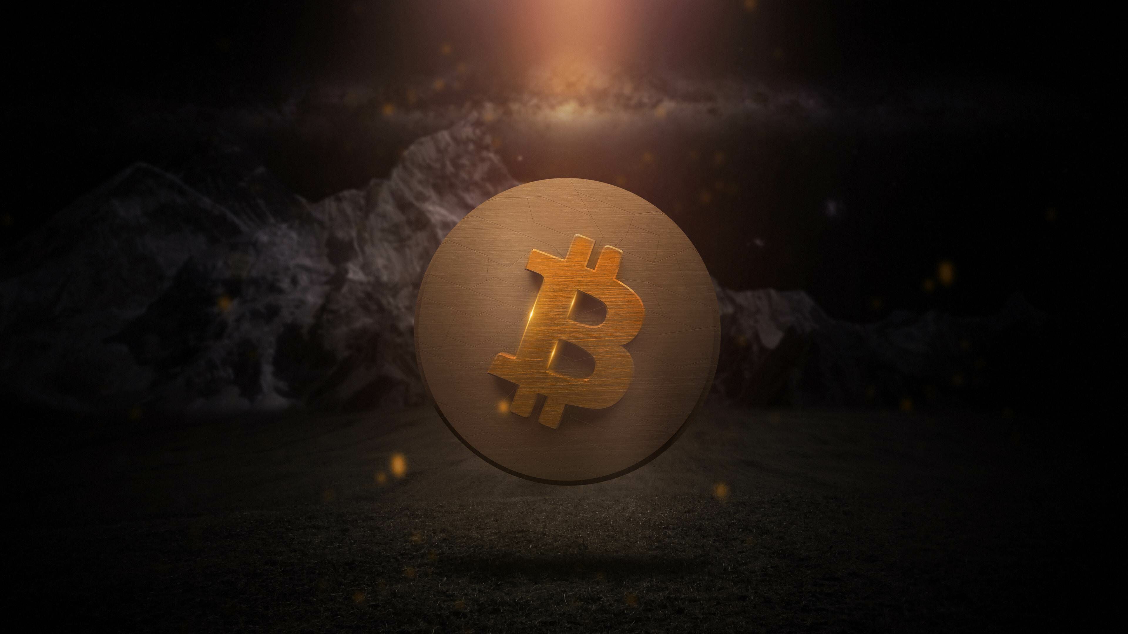 Bitcoin: A form of digital currency that aims to eliminate the need for central authorities such as banks or governments. 3840x2160 4K Wallpaper.