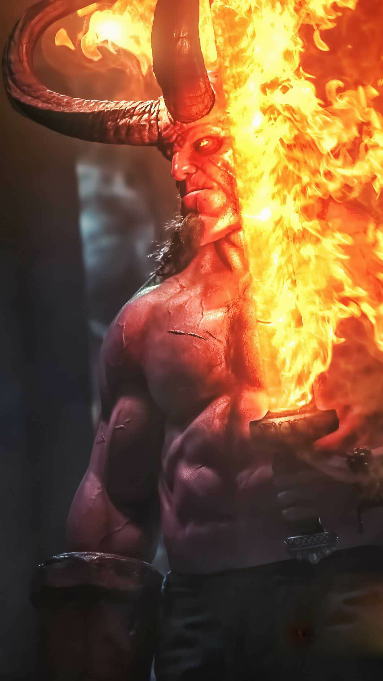 Hellboy, iPhone Hintergrundbild, Hintergrundbilder, 1240x2200 HD Handy