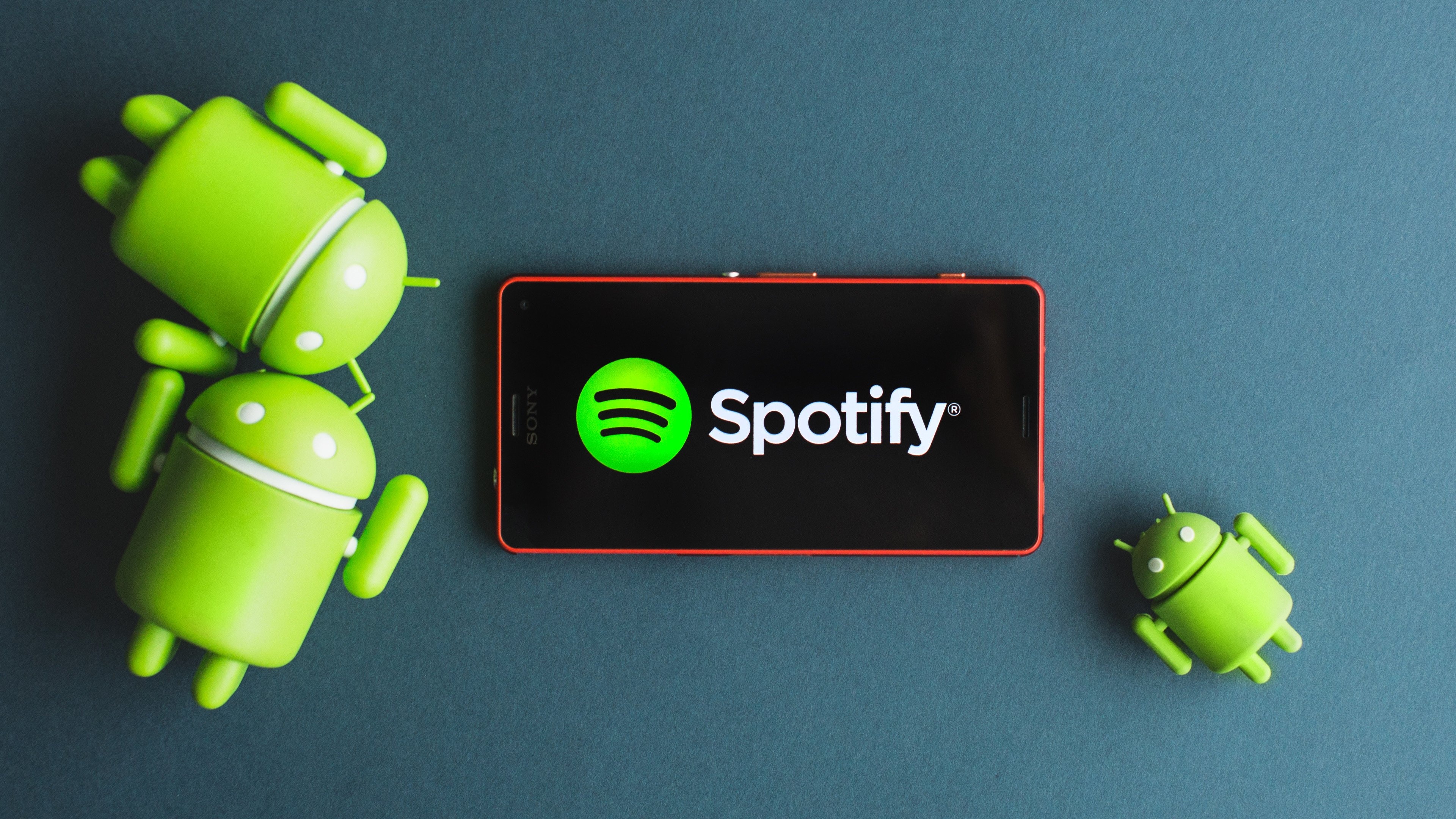 Spotify: One of the best music apps for Android, Access to the millions of songs. 3840x2160 4K Wallpaper.