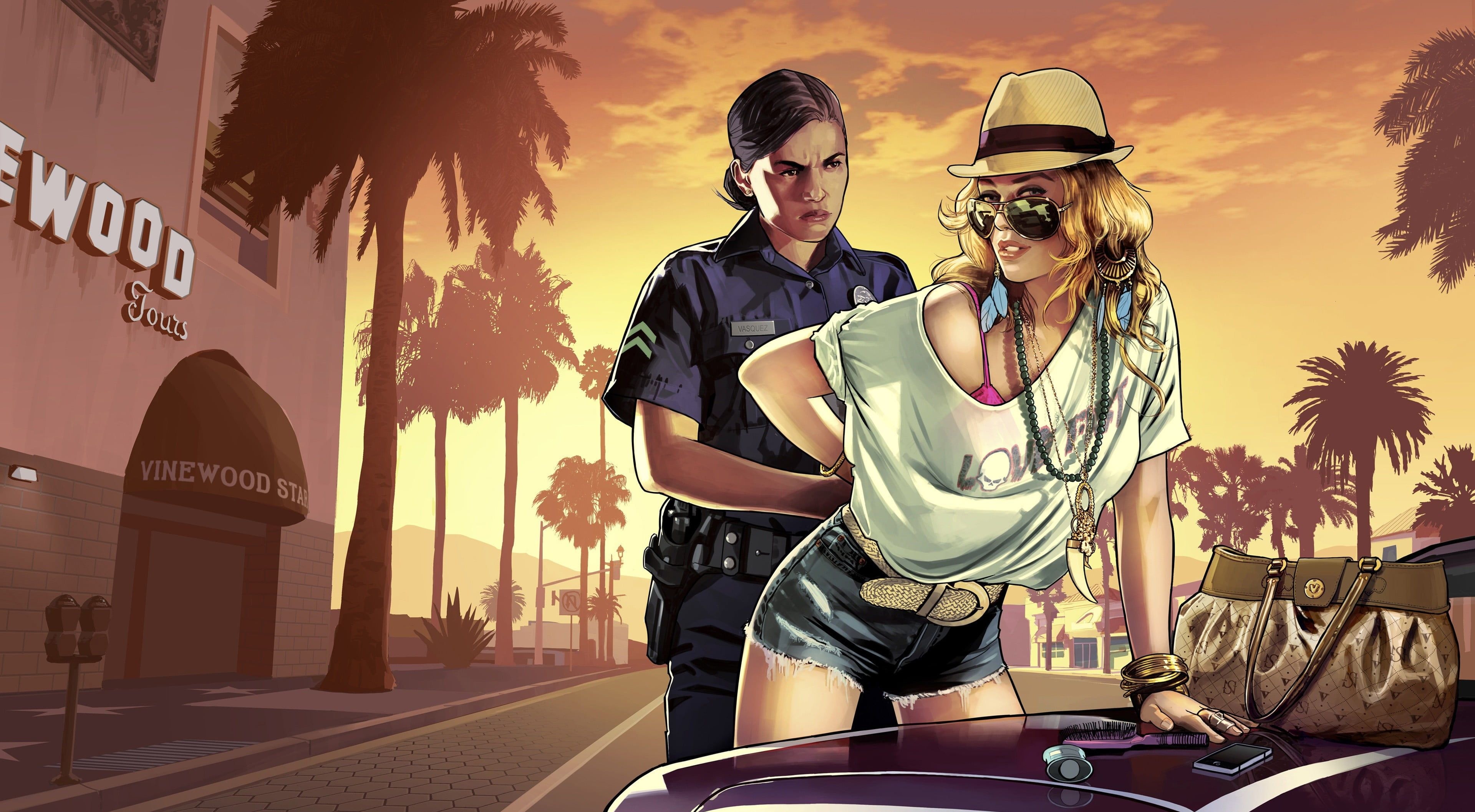 Grand Theft Auto, HD wallpaper, Poster, Video games, 3840x2120 HD Desktop