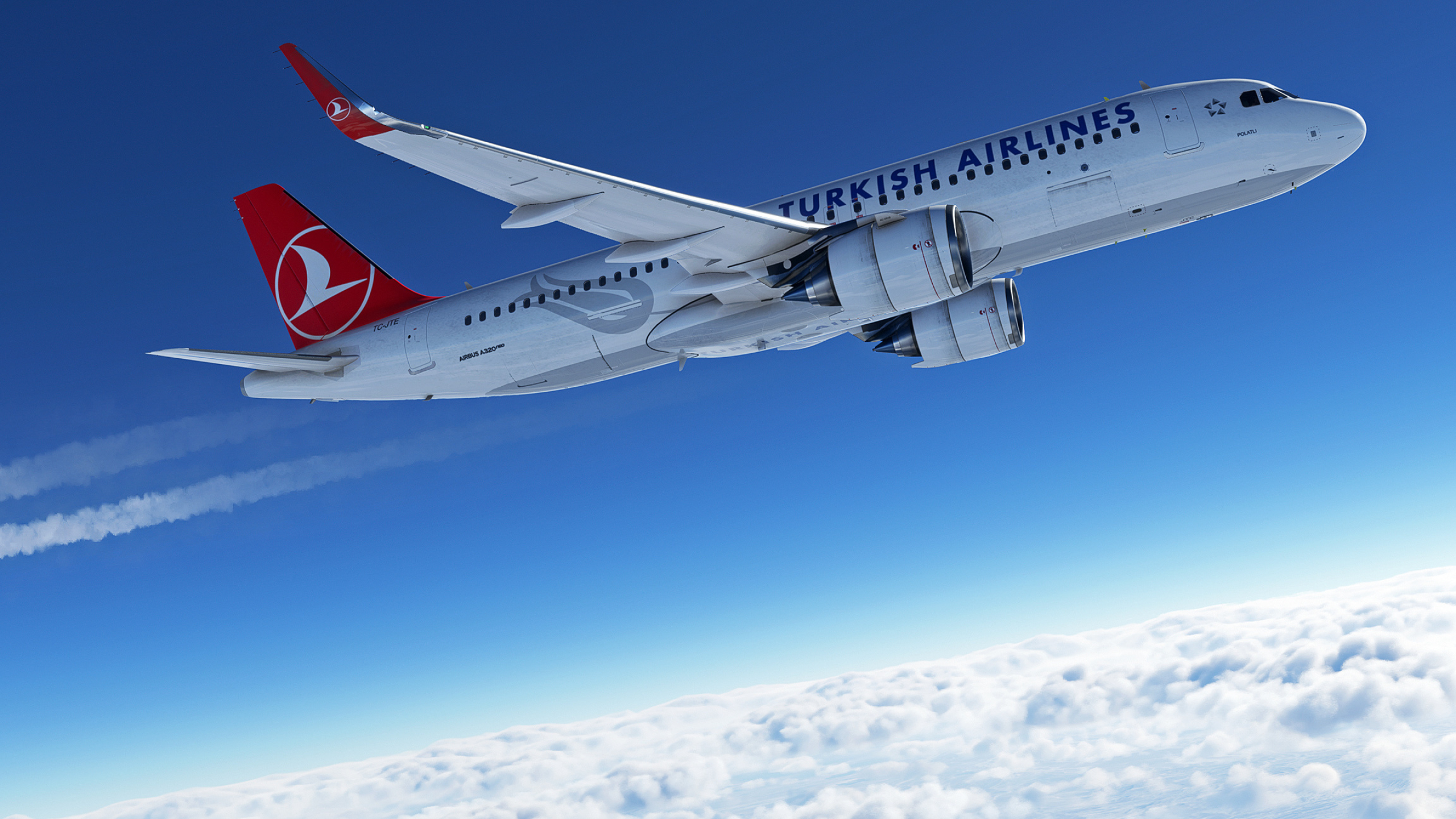 Turkish Airlines A320, LTAC HESH screenshots, 2560x1440 HD Desktop