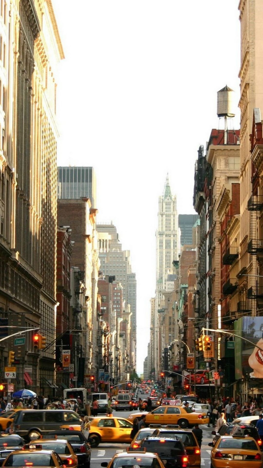 New York, Manhattan street, iPhone 6 wallpaper, City view, 1080x1920 Full HD Handy
