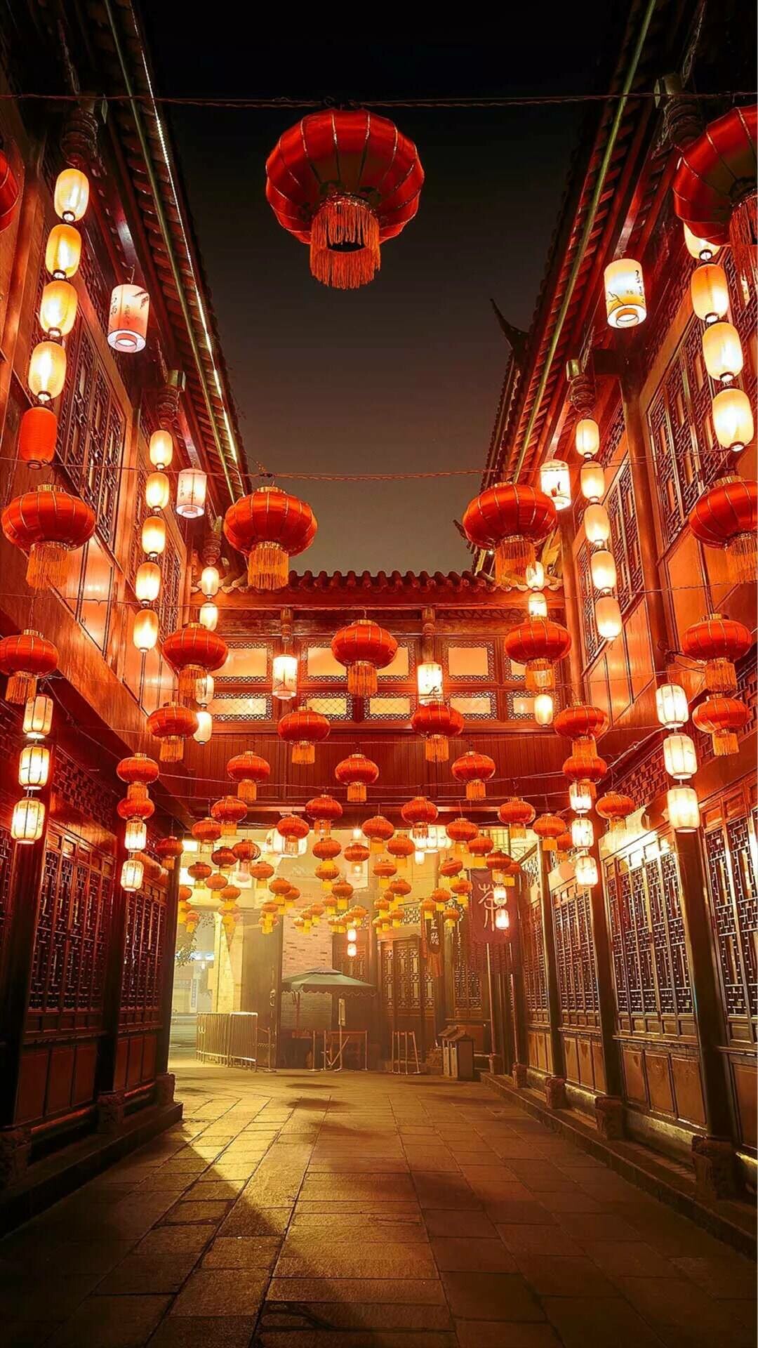China: Chinese red paper lanterns, Symbols of wealth, fame, and prosperity. 1080x1920 Full HD Wallpaper.