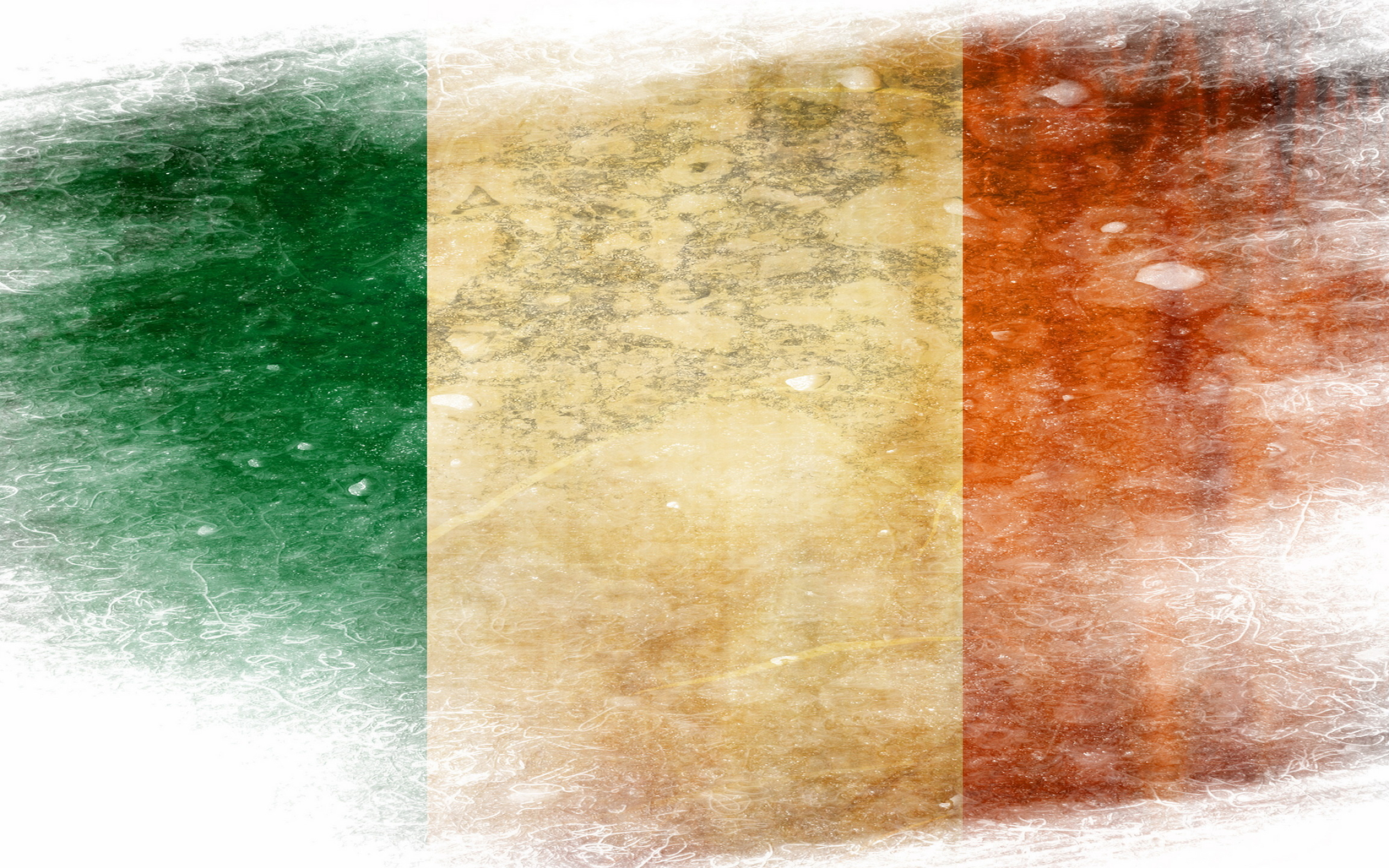 Flag of Ireland, HD wallpaper background, National symbol, Green and orange, 2560x1600 HD Desktop