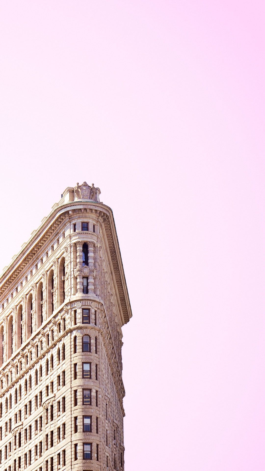 New York: The Flatiron Building, Minimalist. 1080x1920 Full HD Background.