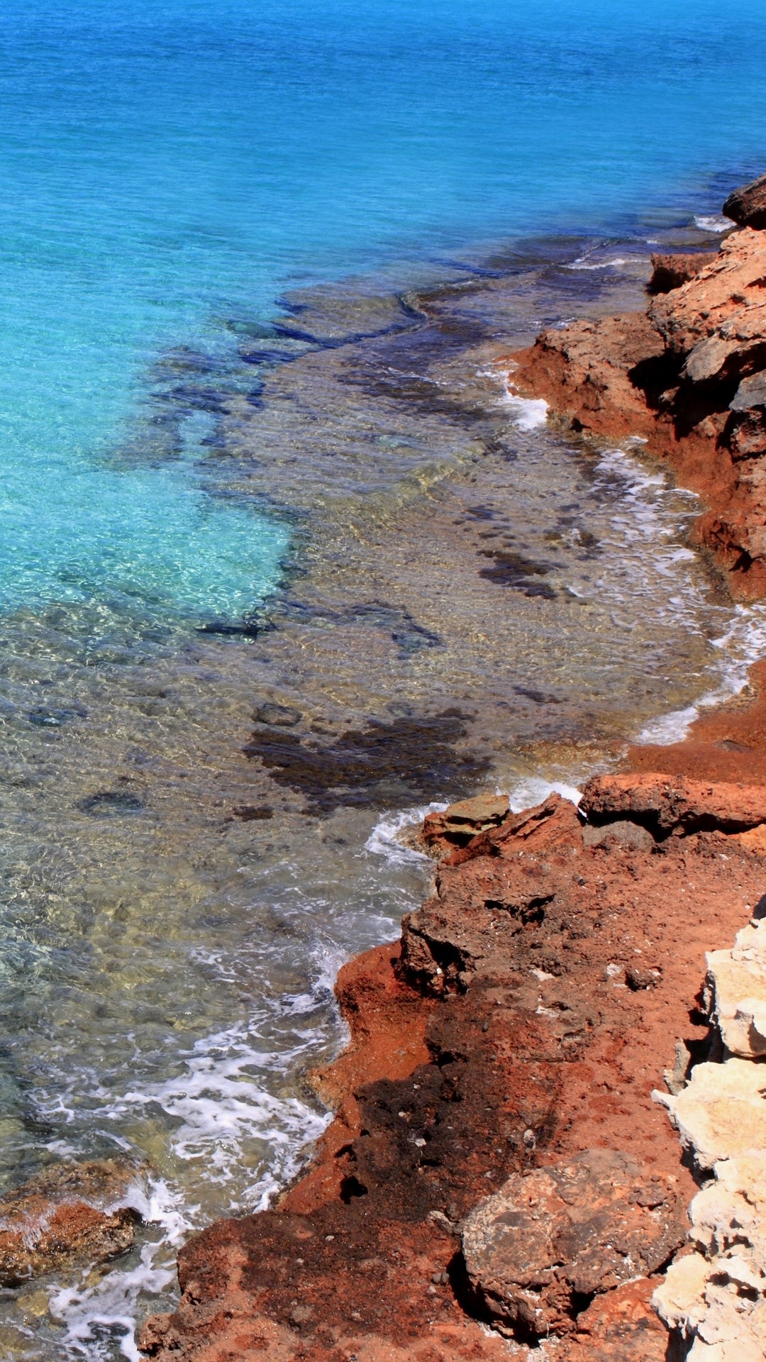 Cala saona, Mediterranean paradise, Balearic charm, Windows 10 spotlight, 1080x1920 Full HD Handy