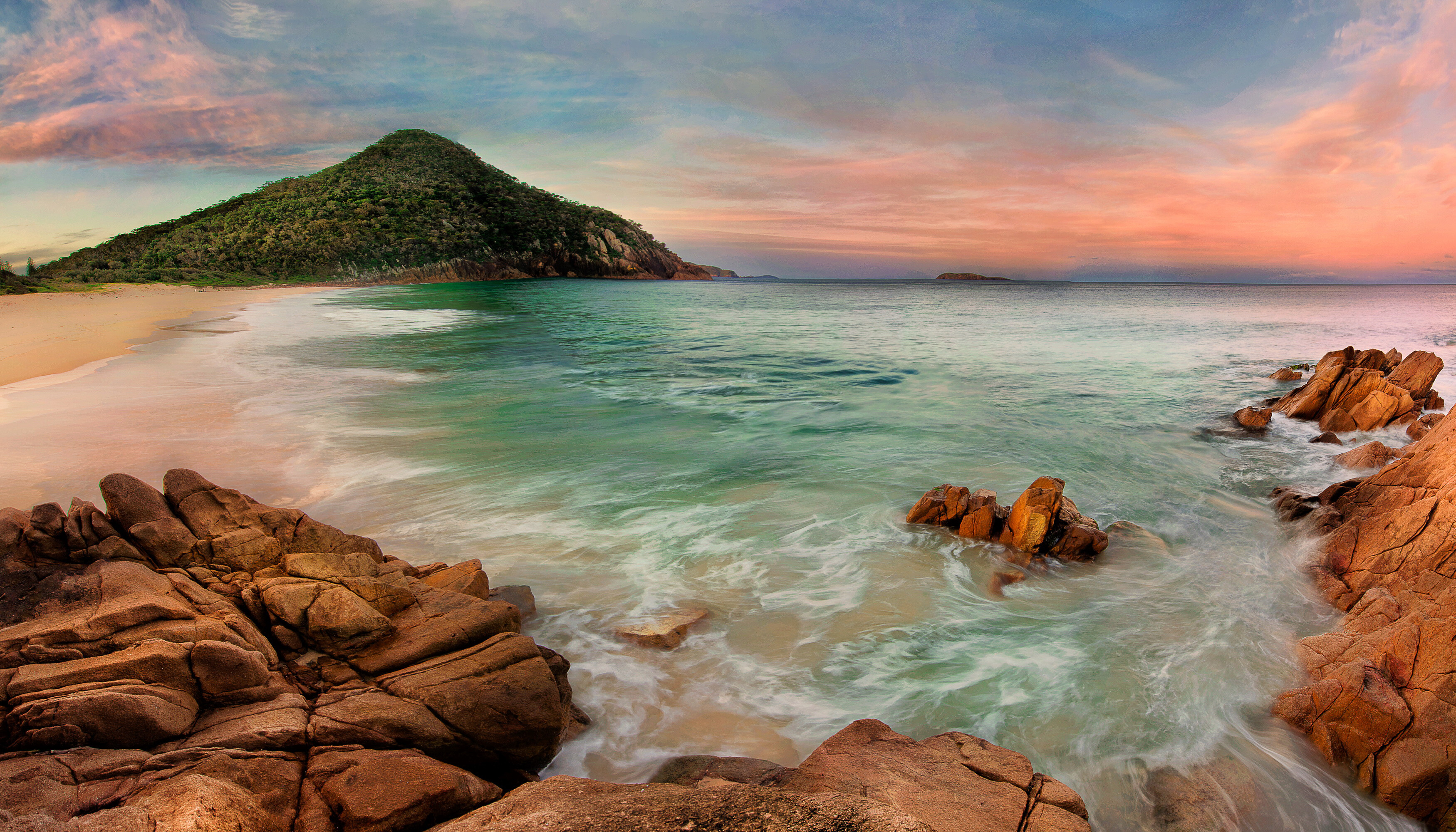 Australia: A megadiverse country, and its size gives it a wide variety of landscapes and climates, Australian beach. 3500x2000 HD Wallpaper.