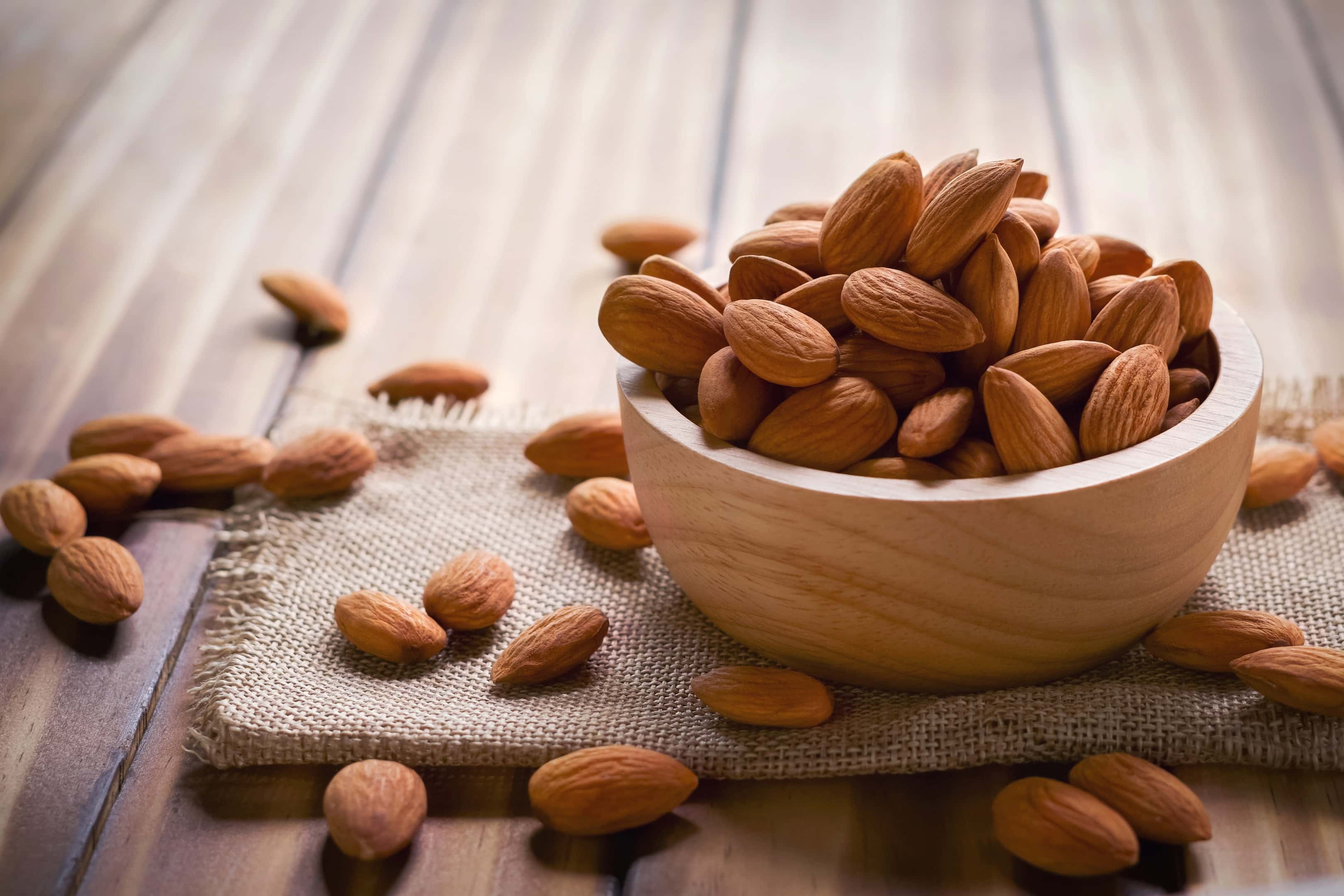 Almonds: An edible seed, A tree of the rose family, Rosaceae. 3240x2160 HD Background.