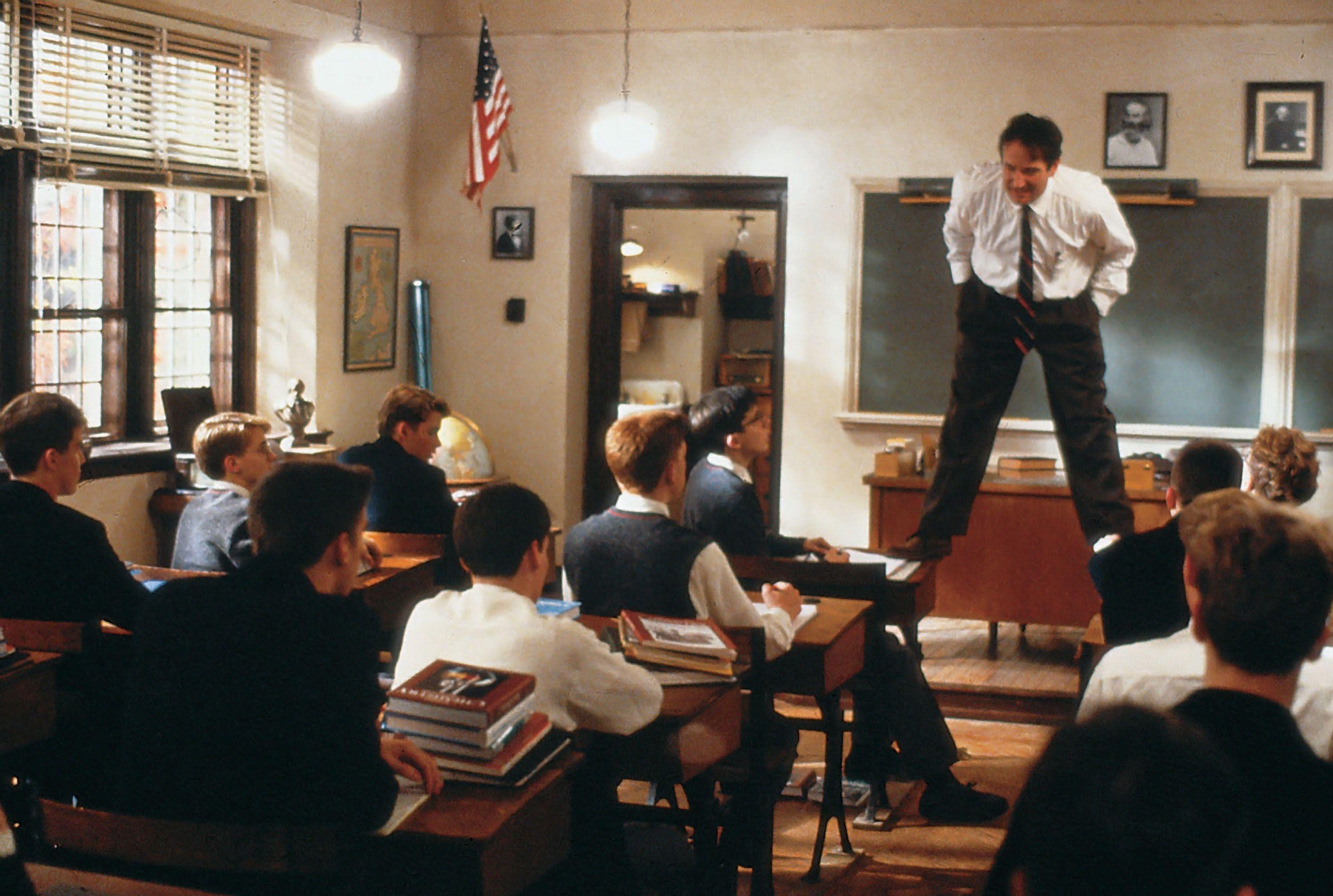 Dead Poets Society: A 1989 American drama film directed by Peter Weir. 3000x2020 HD Background.