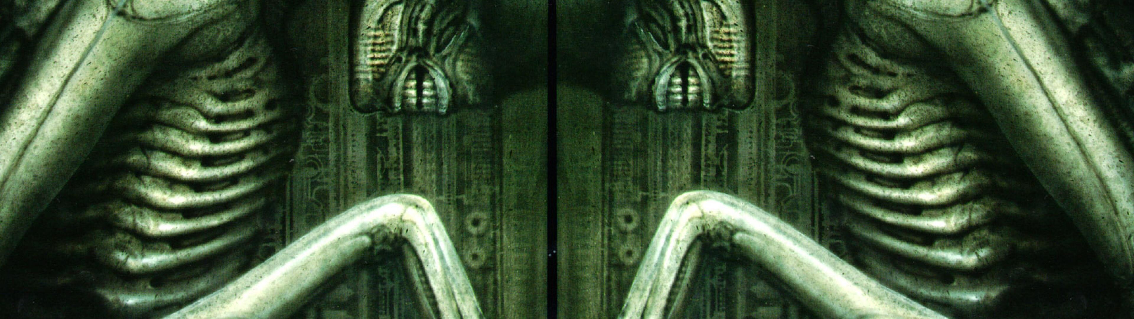 H.R. Giger: The Last One, Alien, Ridley Scott, 1979. 3840x1080 Dual Screen Background.