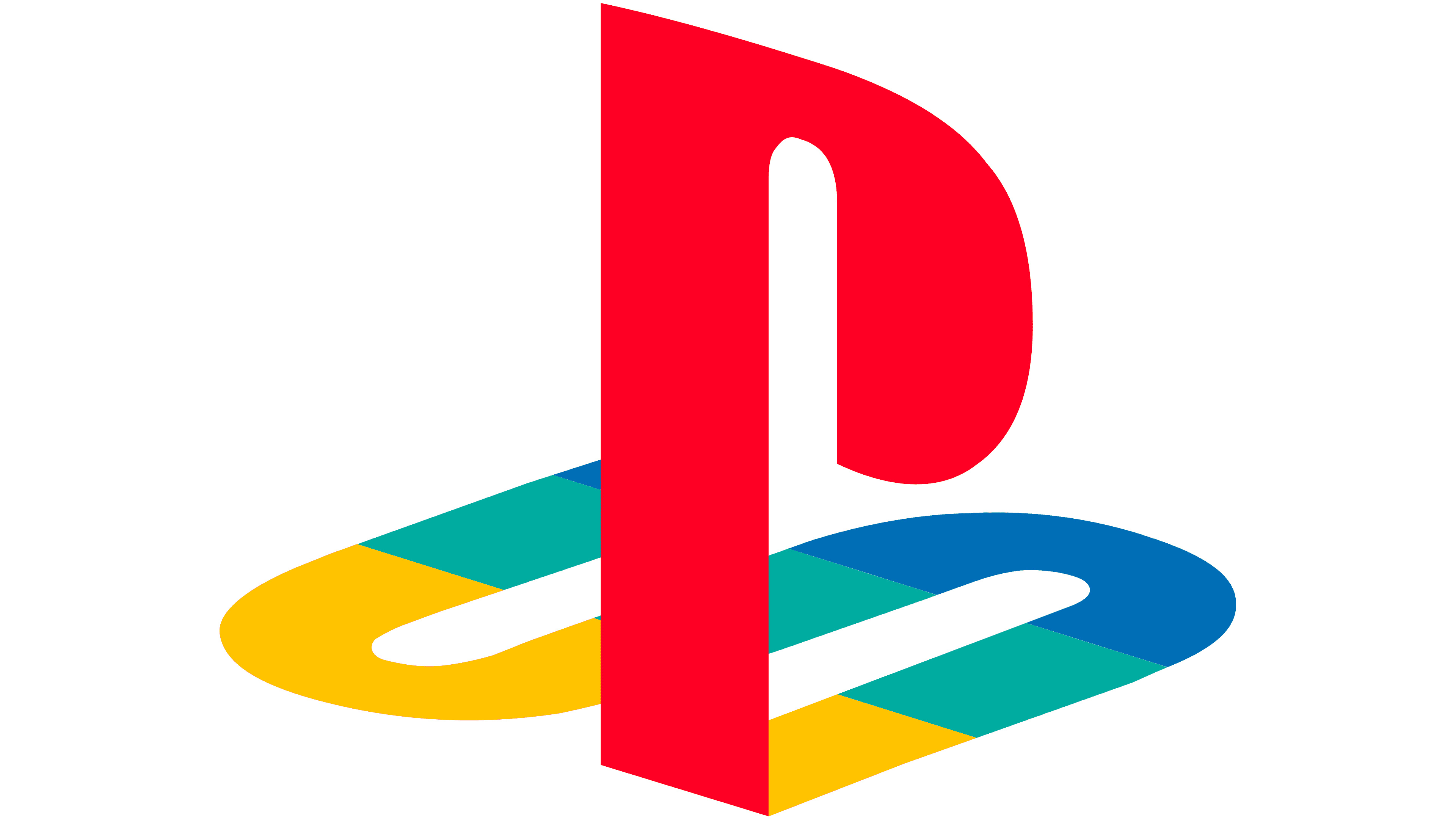 The PlayStation: PS logo used in 1994-2009, Interactive and digital entertainment. 3840x2160 4K Background.