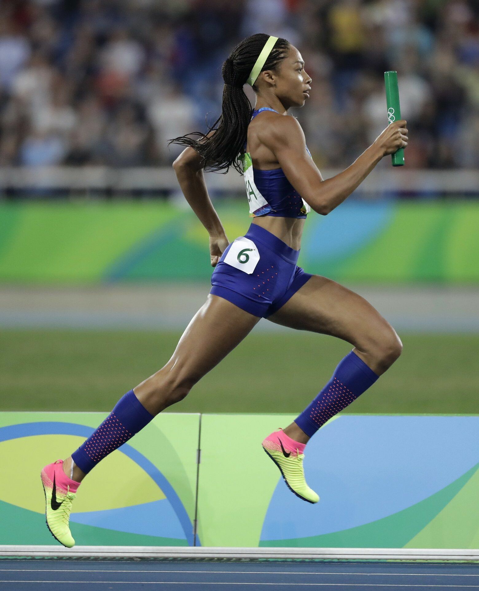 Allyson Felix: The most decorated woman in Olympic track and field history. 1560x1930 HD Background.