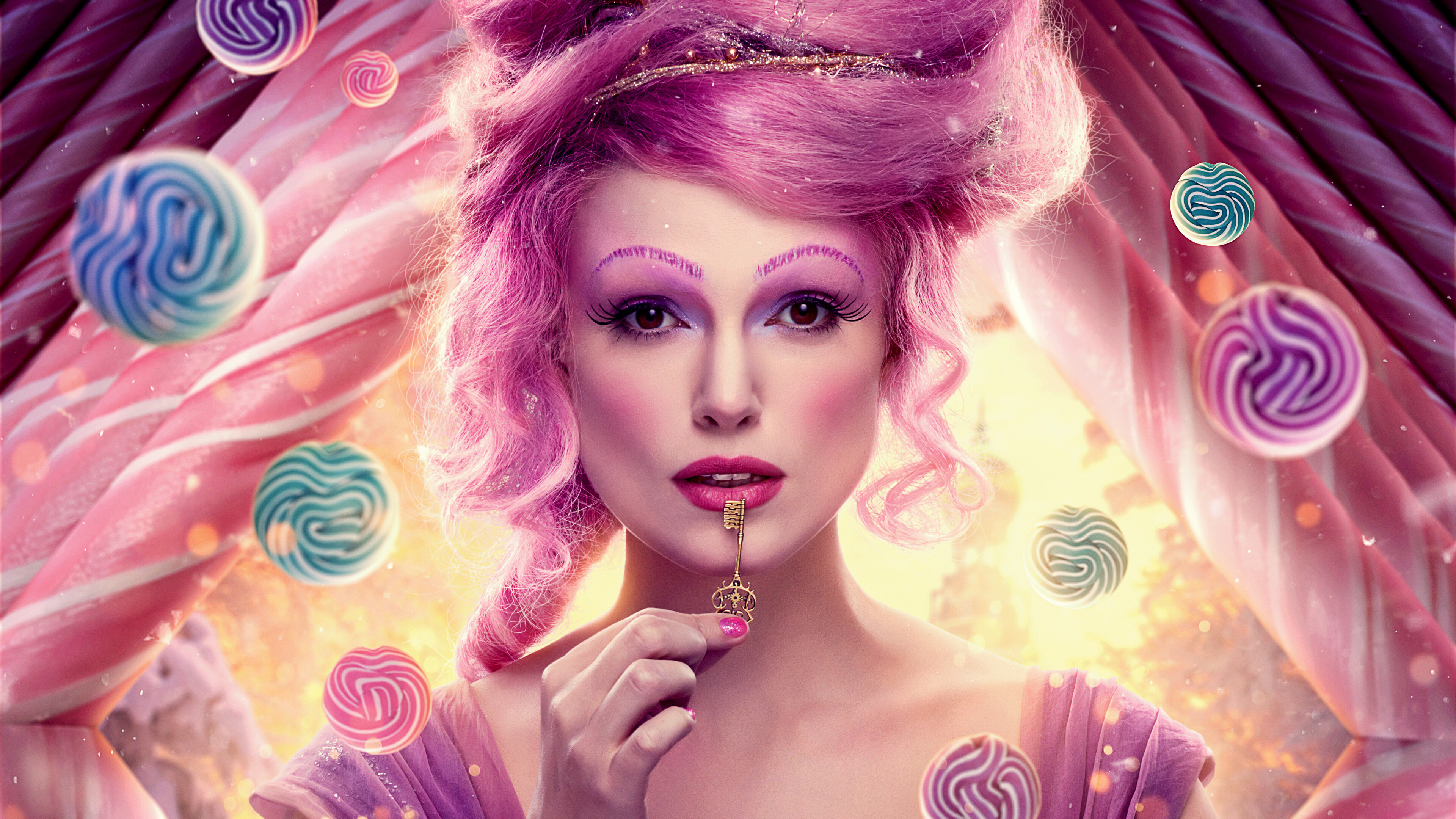 Keira Knightley, Movie makeup, Fairy, 4K UHD, 3840x2160 4K Desktop