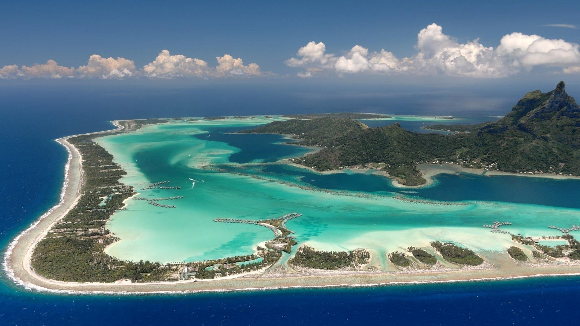 Bora Bora Island, Paradise in French Polynesia, Stunning nature, Coastal beauty, 1920x1080 Full HD Desktop