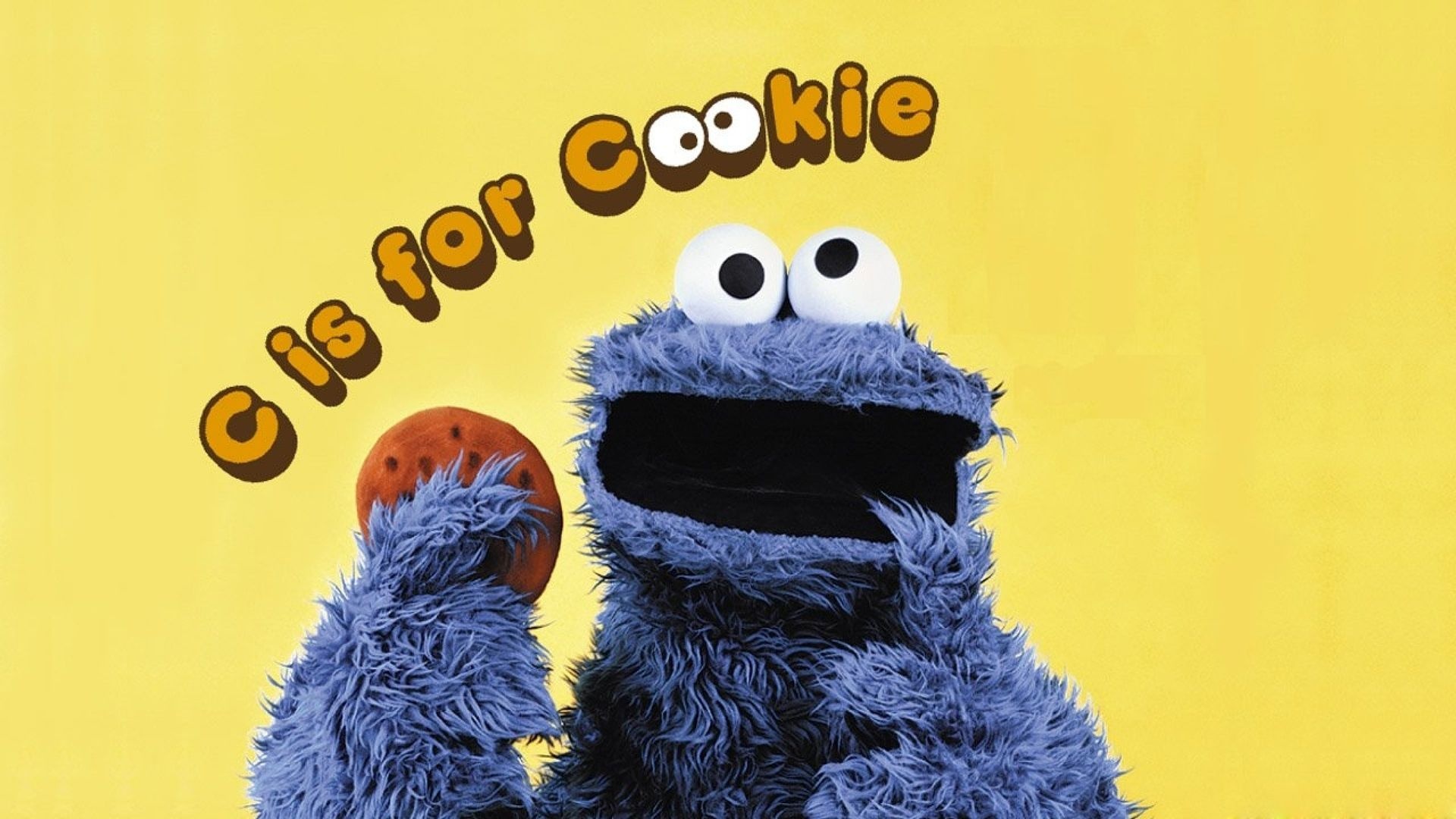 Cute Cookie Monster, Adorable wallpapers, Playful backgrounds, Irresistible charm, 1920x1080 Full HD Desktop