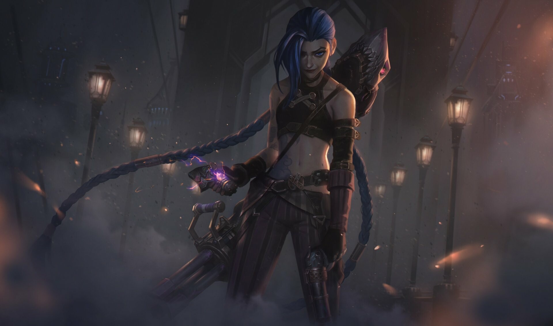 Arcane: League of Legends: A video game tie-in show, Jinx. 1920x1140 HD Background.