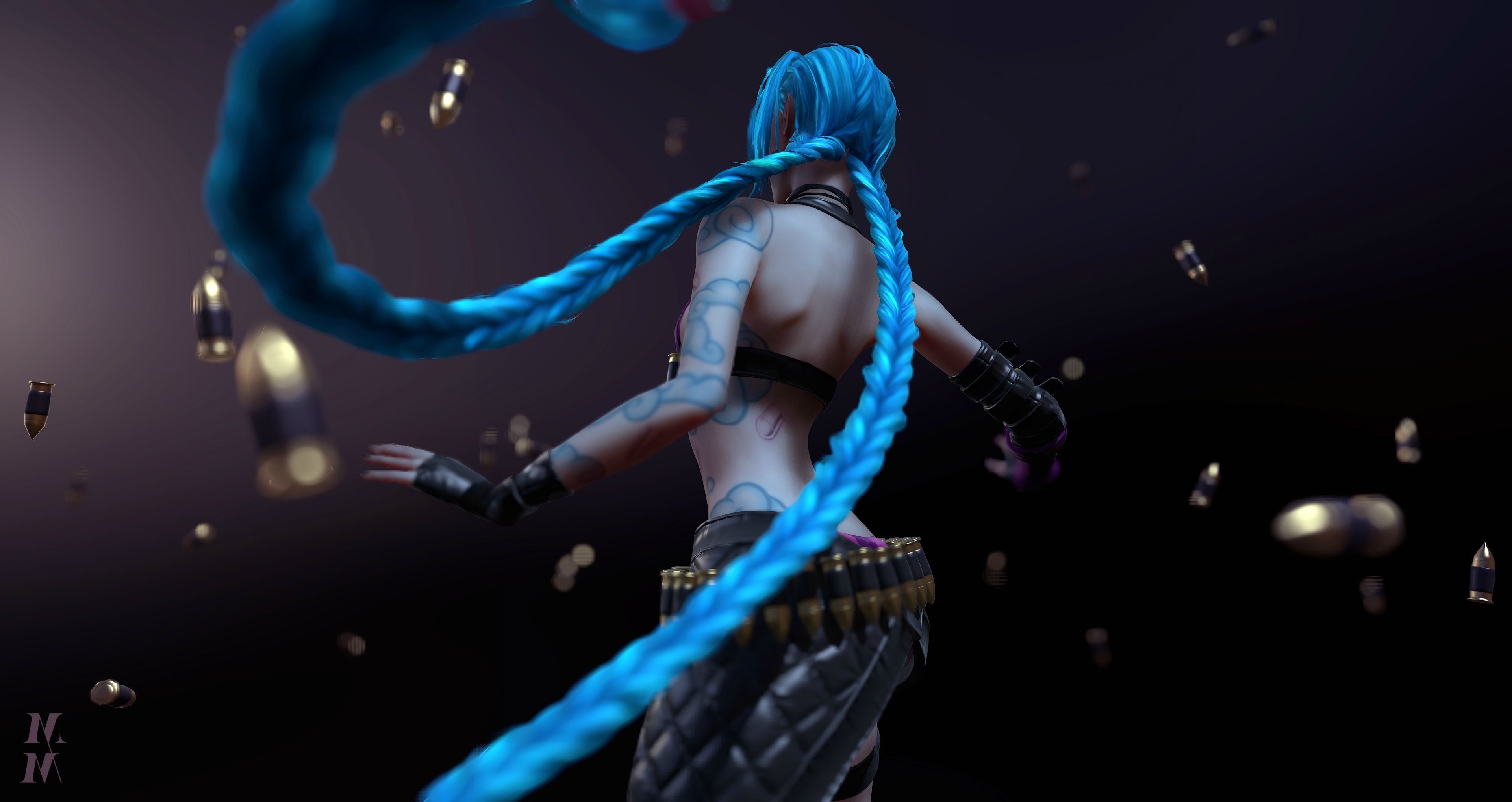 League of Legends, Blue-haired character, High-quality wallpapers, 3840x2040 HD Desktop