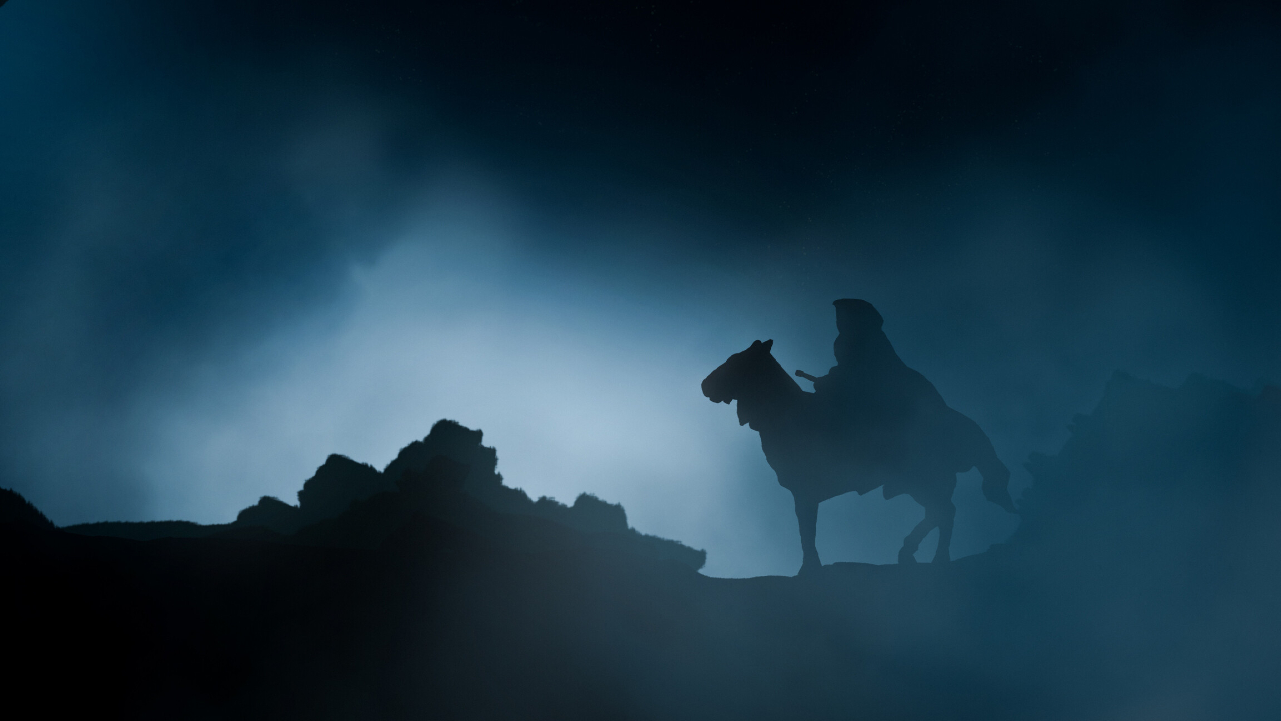 The Lord of the Rings: Nazgul, Known as the Nine Riders or Black Riders. 2560x1440 HD Wallpaper.