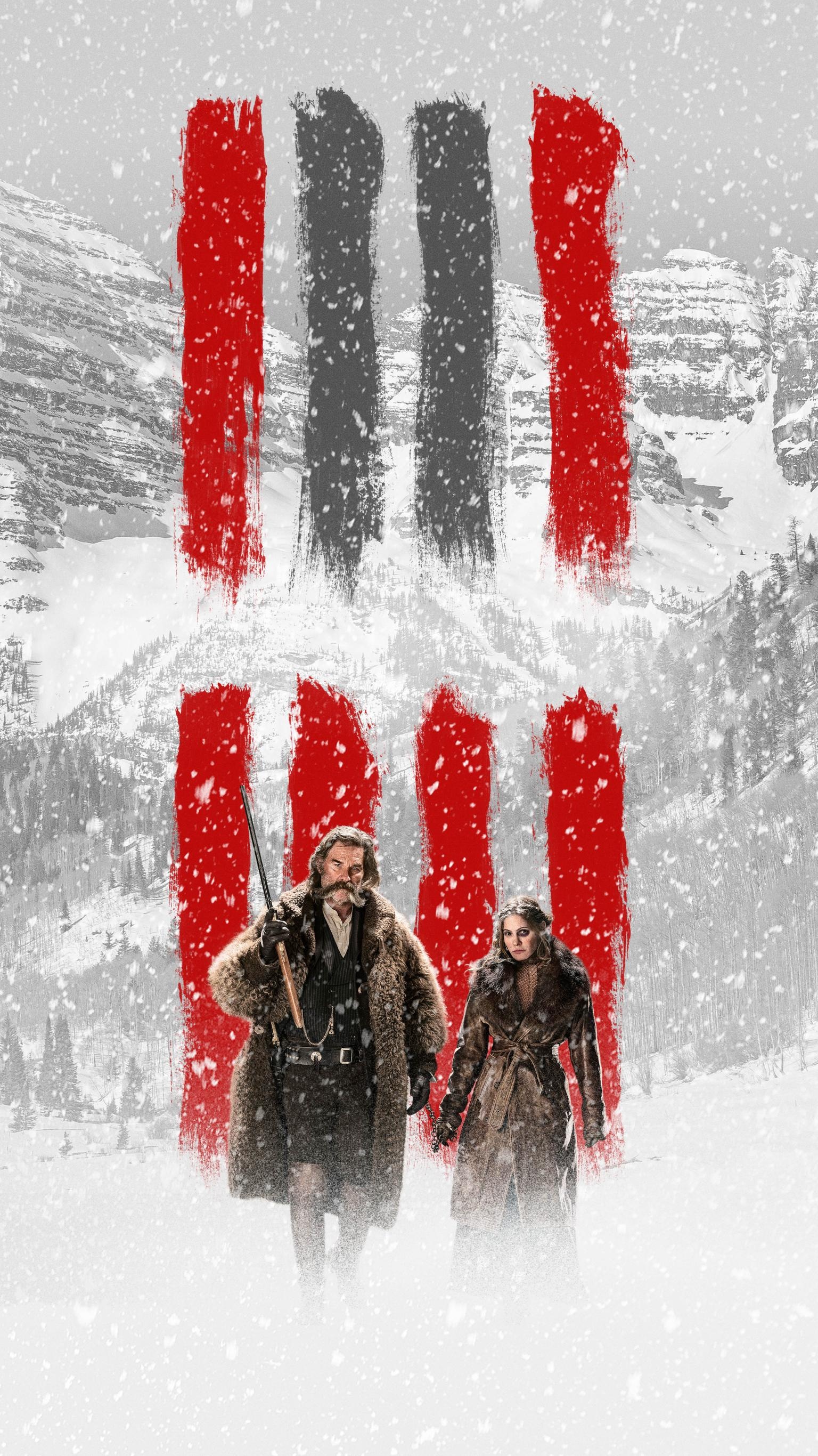 The Hateful Eight movie, Wallpapers, 1540x2740 HD Phone