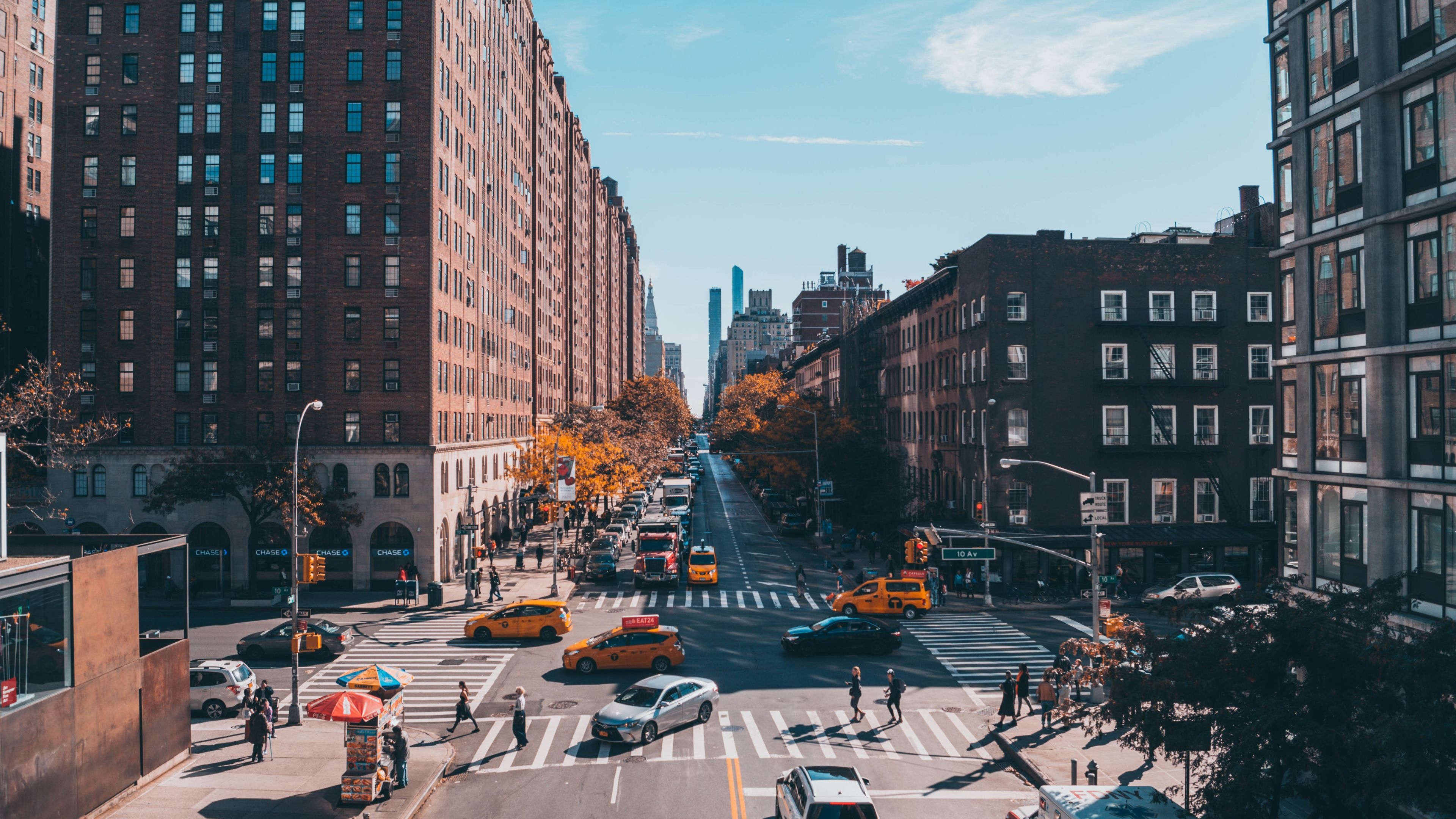 New York Streets, Travels, 4K, Backgrounds, 3840x2160 4K Desktop