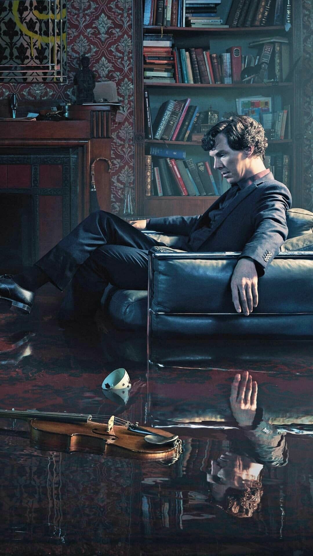 Sherlock (TV Series): Television series bringing the Great Detective to the present day and adapting his cases to the modern world. 1080x1920 Full HD Wallpaper.