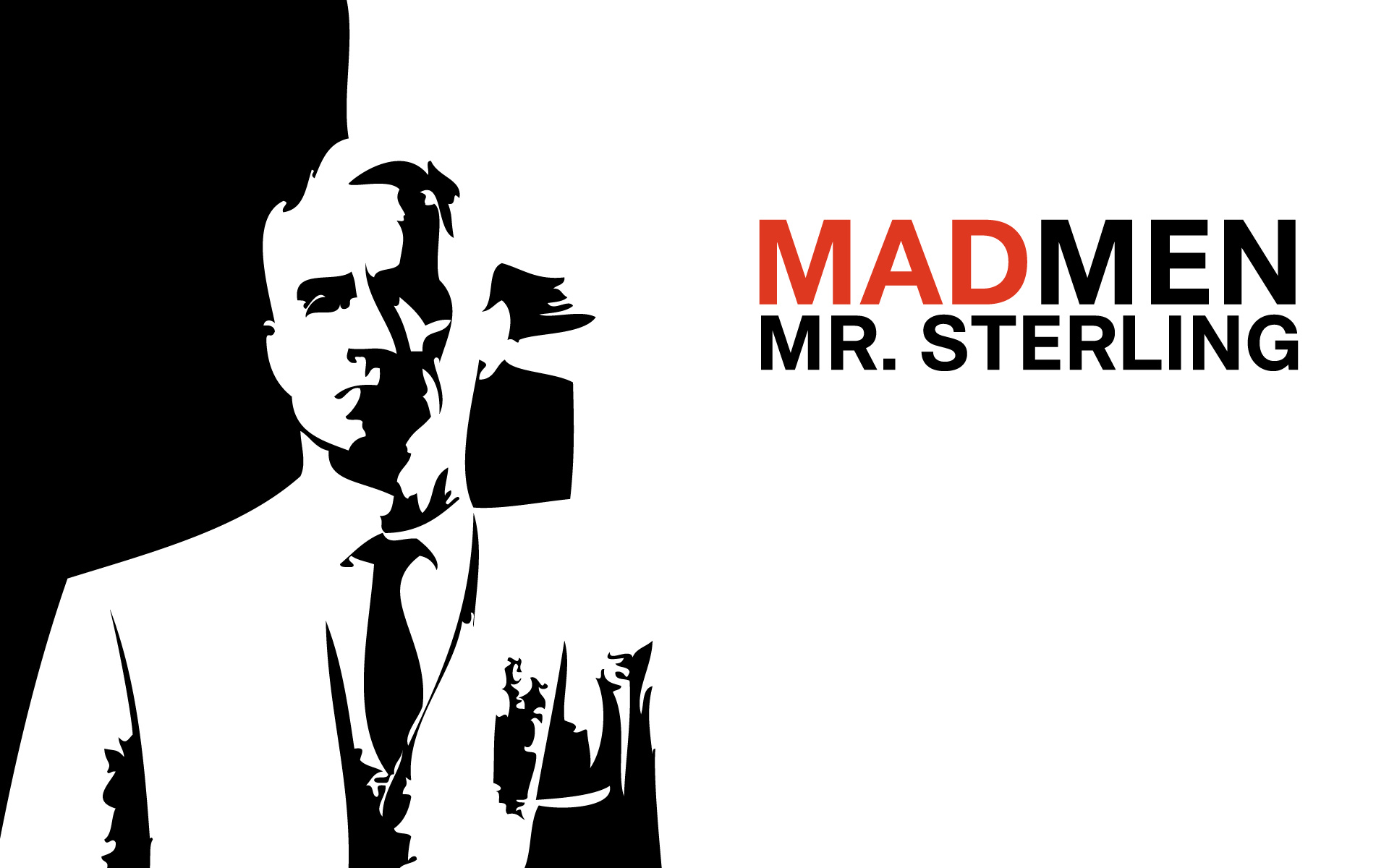 Mad Men (TV Series): Vector Artwork, Roger Sterling, One of the two senior partners. 1920x1200 HD Background.