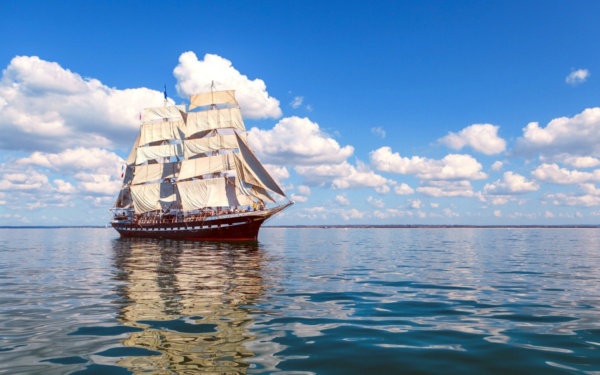 Schooner: Had cargo-carrying hulls that were designed to take the ground in British home waters. 1920x1200 HD Wallpaper.