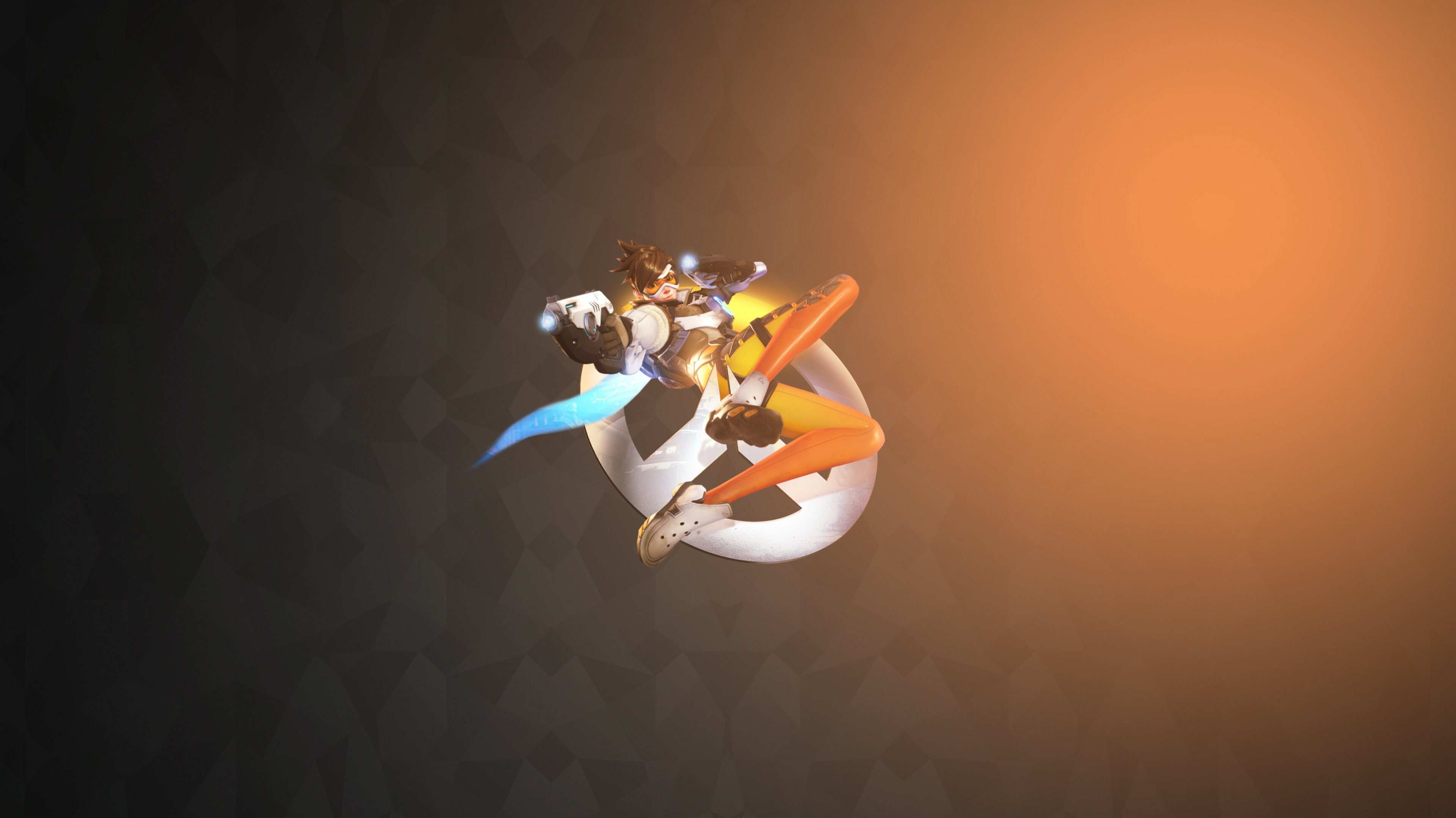 Overwatch: Tracer, A Damage hero, Lena Oxton, Multiplayer. 3840x2160 4K Background.
