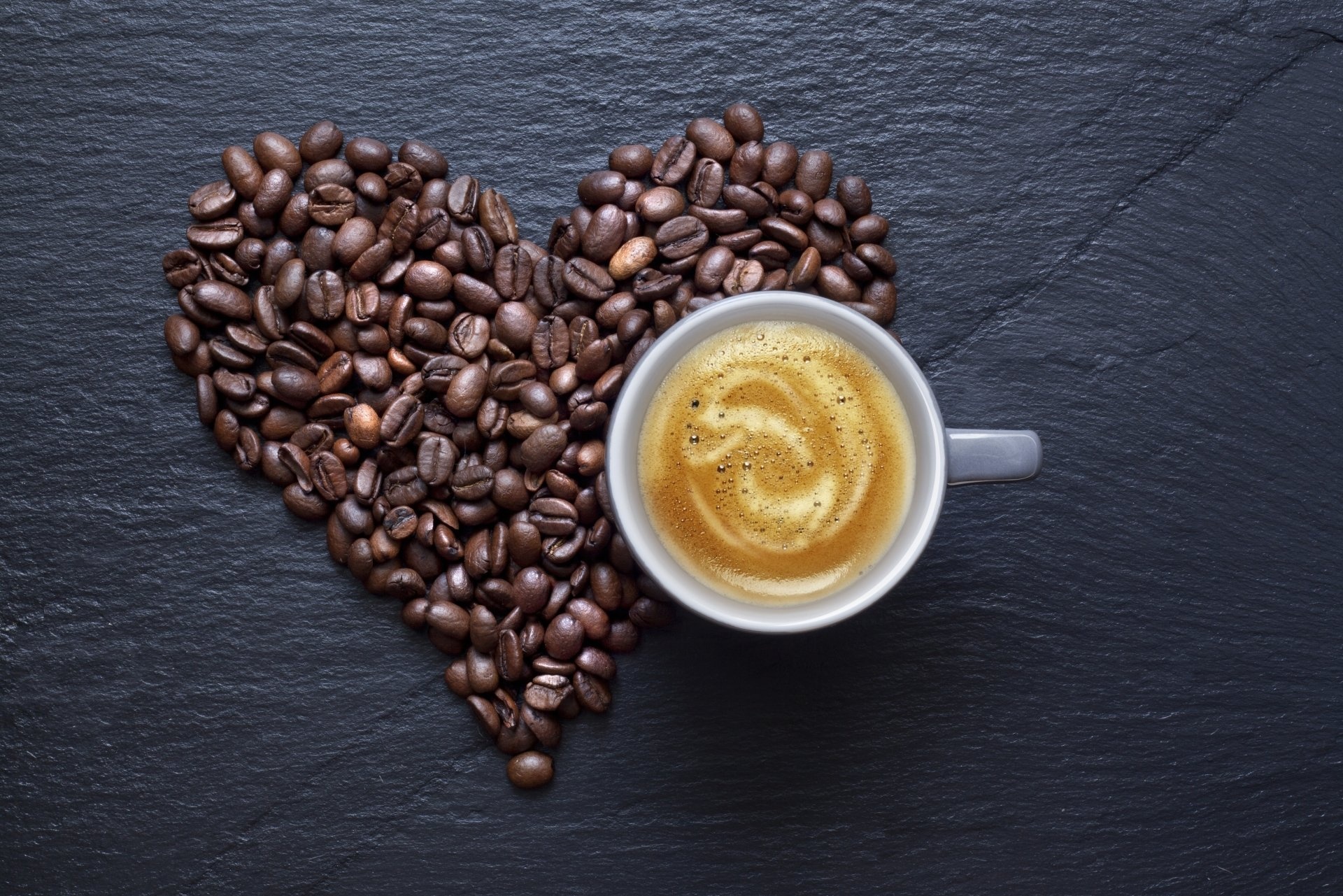 Coffee: Coffee-based drink, Beans, A cup used for drinking hot drinks. 1920x1290 HD Background.