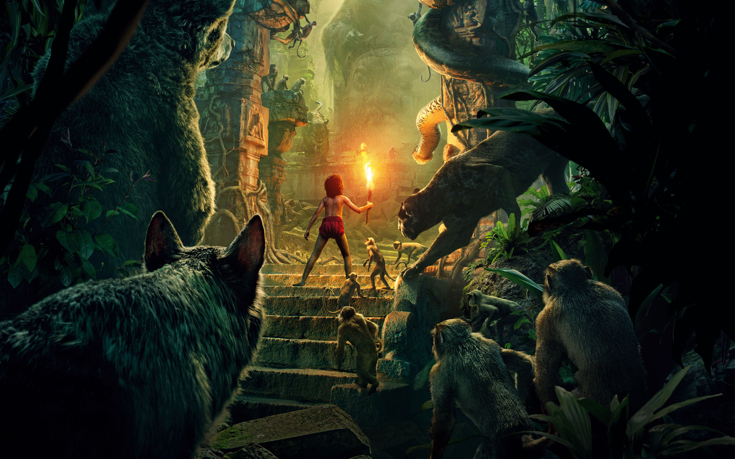 The Jungle Book movie, HD wallpapers, Majestic visuals, Mythical creatures, 2880x1800 HD Desktop