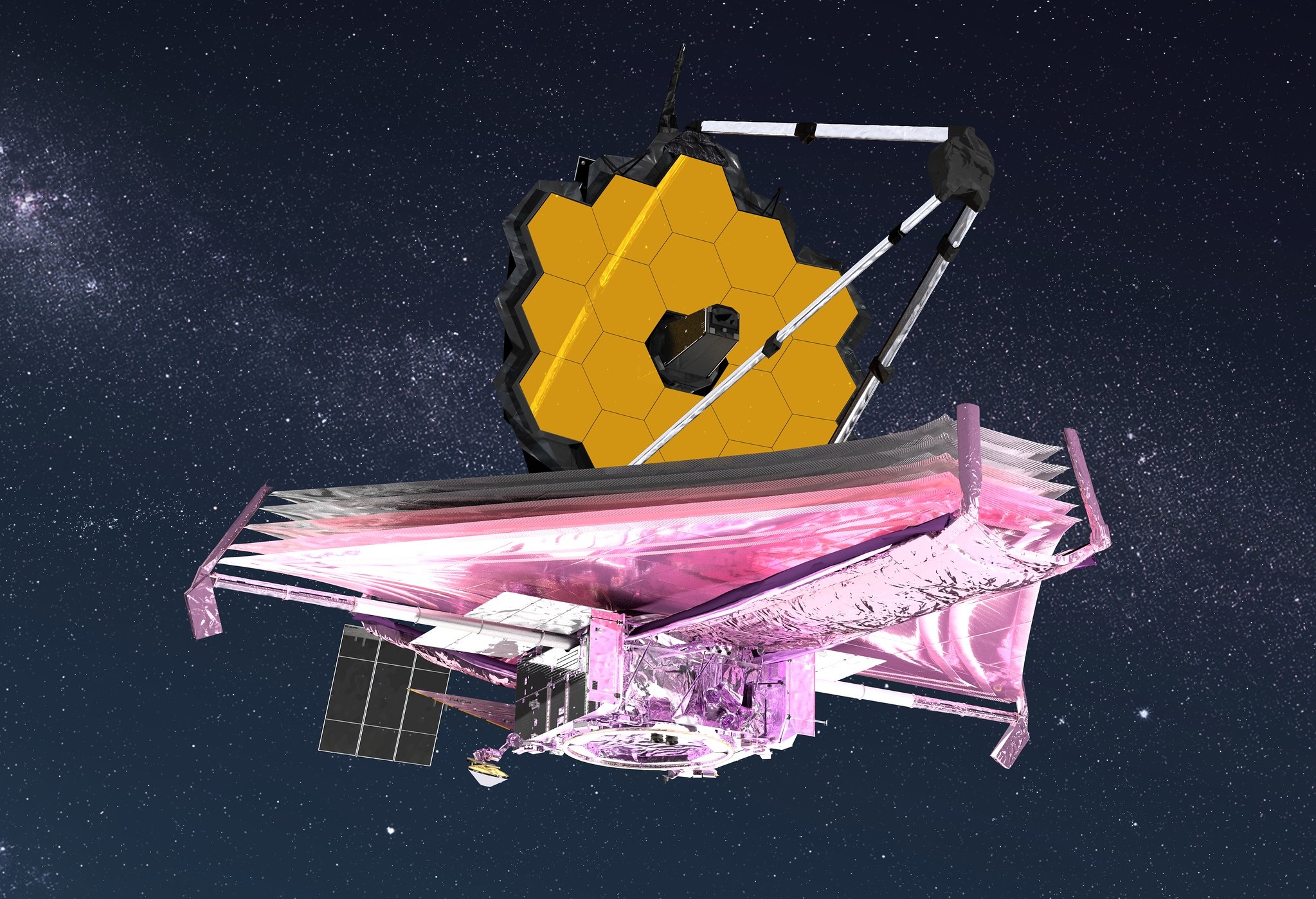 James Webb Telescope, First observation, Astronomical wonder, 2050x1400 HD Desktop