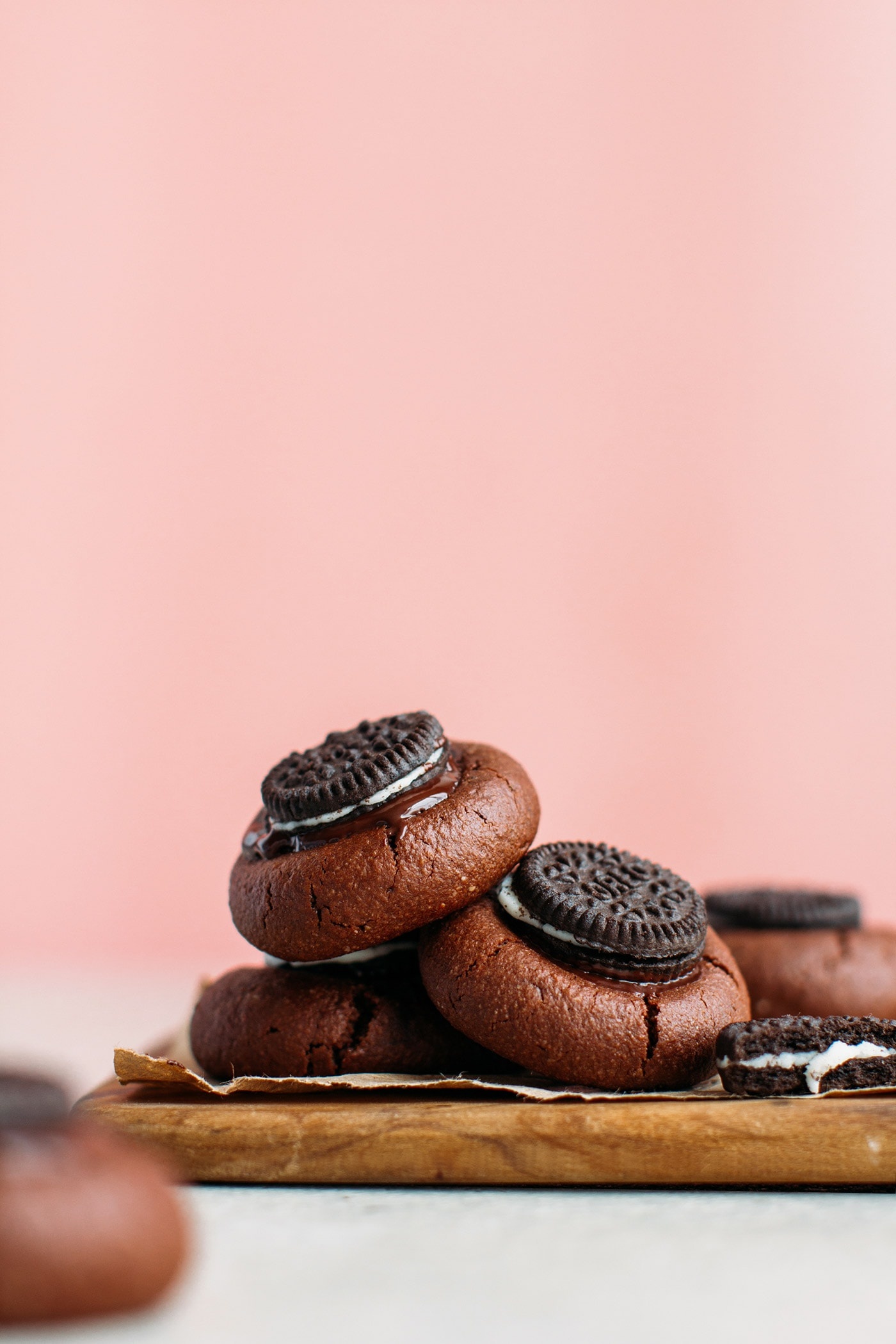 Oreo Cookies: Mini Oreo chocolate cookies, Finger food. 1400x2100 HD Background.