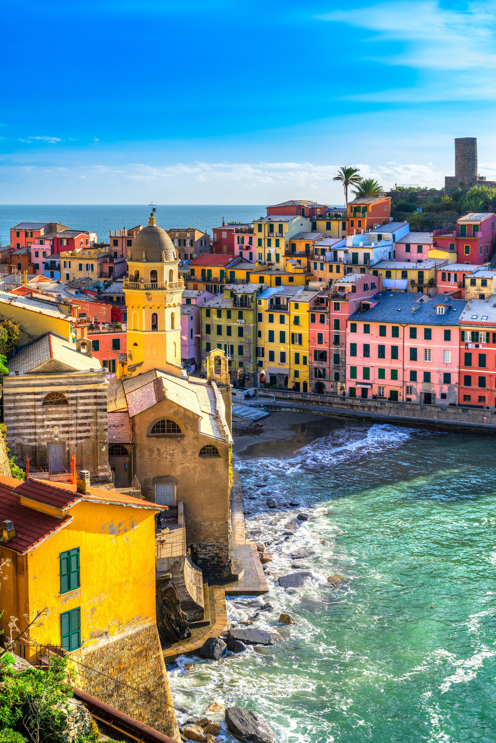 Cinque Terre, Italien kombi, Top Unterkuft, Flug, 1710x2560 HD Phone