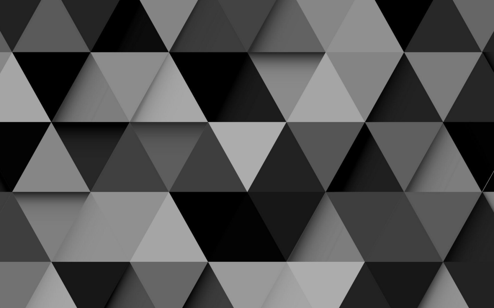 Triangle: Black and white polygons, Rhombus, Trapezoids. 1920x1200 HD Background.
