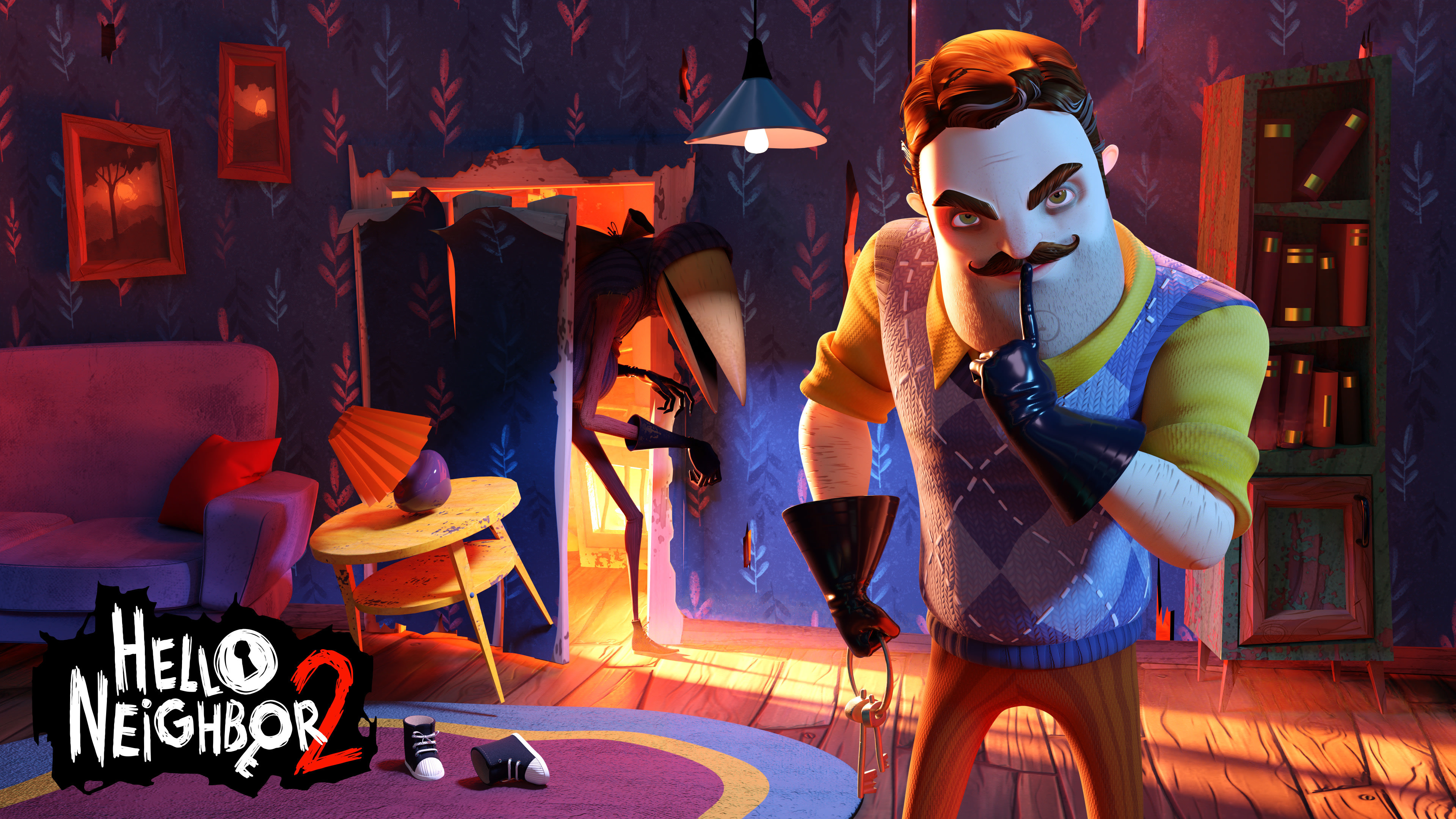 Hello Neighbor 2 (Game): The sequel to the smash hit Hello Neighbor, Formerly Hello Guest. 3840x2160 4K Wallpaper.
