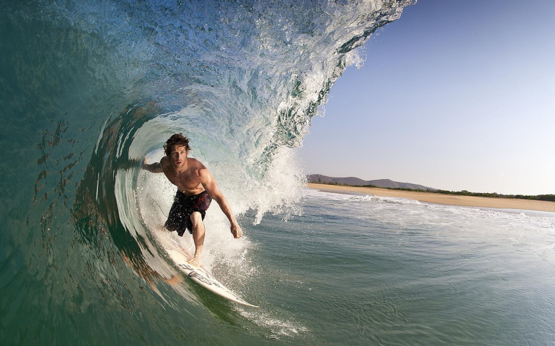 Surfing waves, Ocean adventure, Thrill-seekers, Surfer's paradise, 1920x1200 HD Desktop