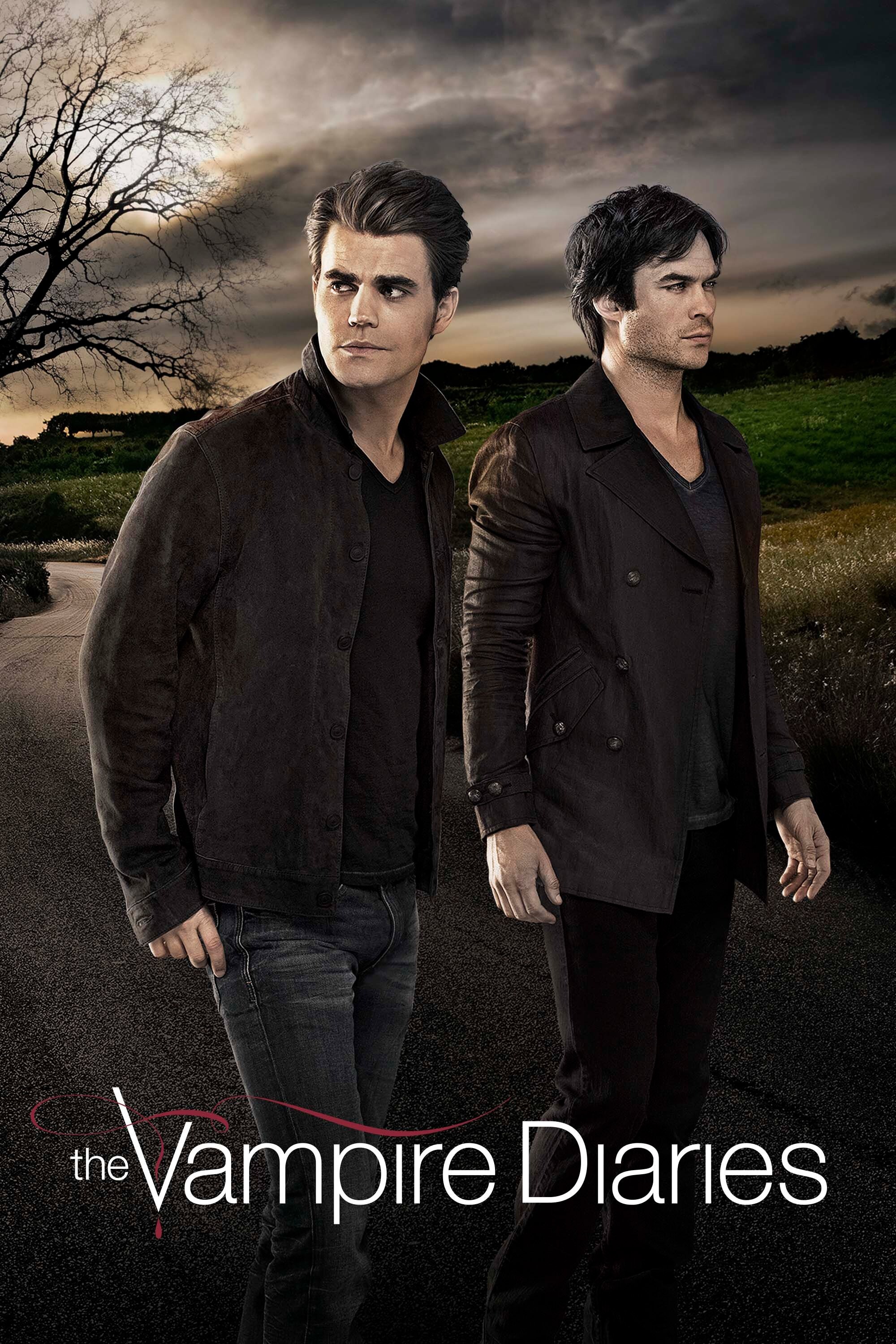 The Vampire Diaries (TV Series): TV Show Poster, Salvatore Brothers, Nosferatu, Paul Wesley, Ian Somerhalder. 2000x3000 HD Background.