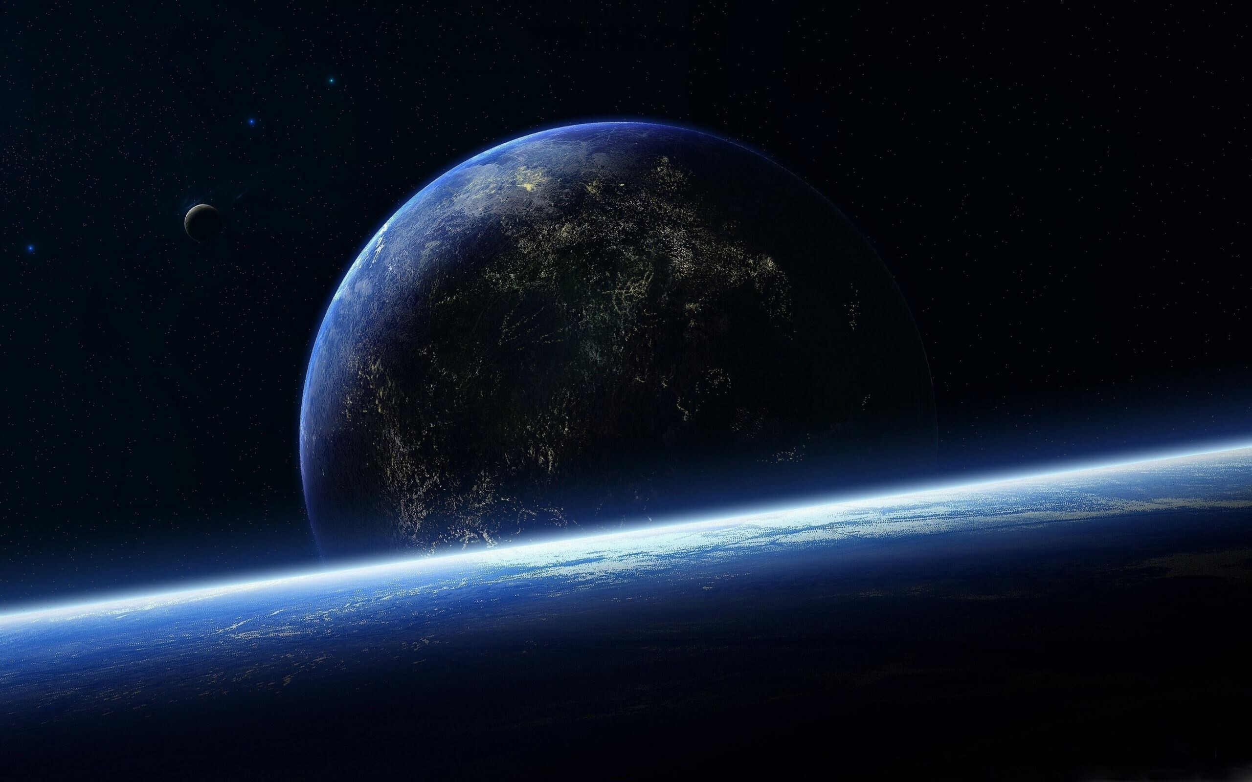 Planet: An astronomical object orbiting a star or stellar remnant. 2560x1600 HD Wallpaper.