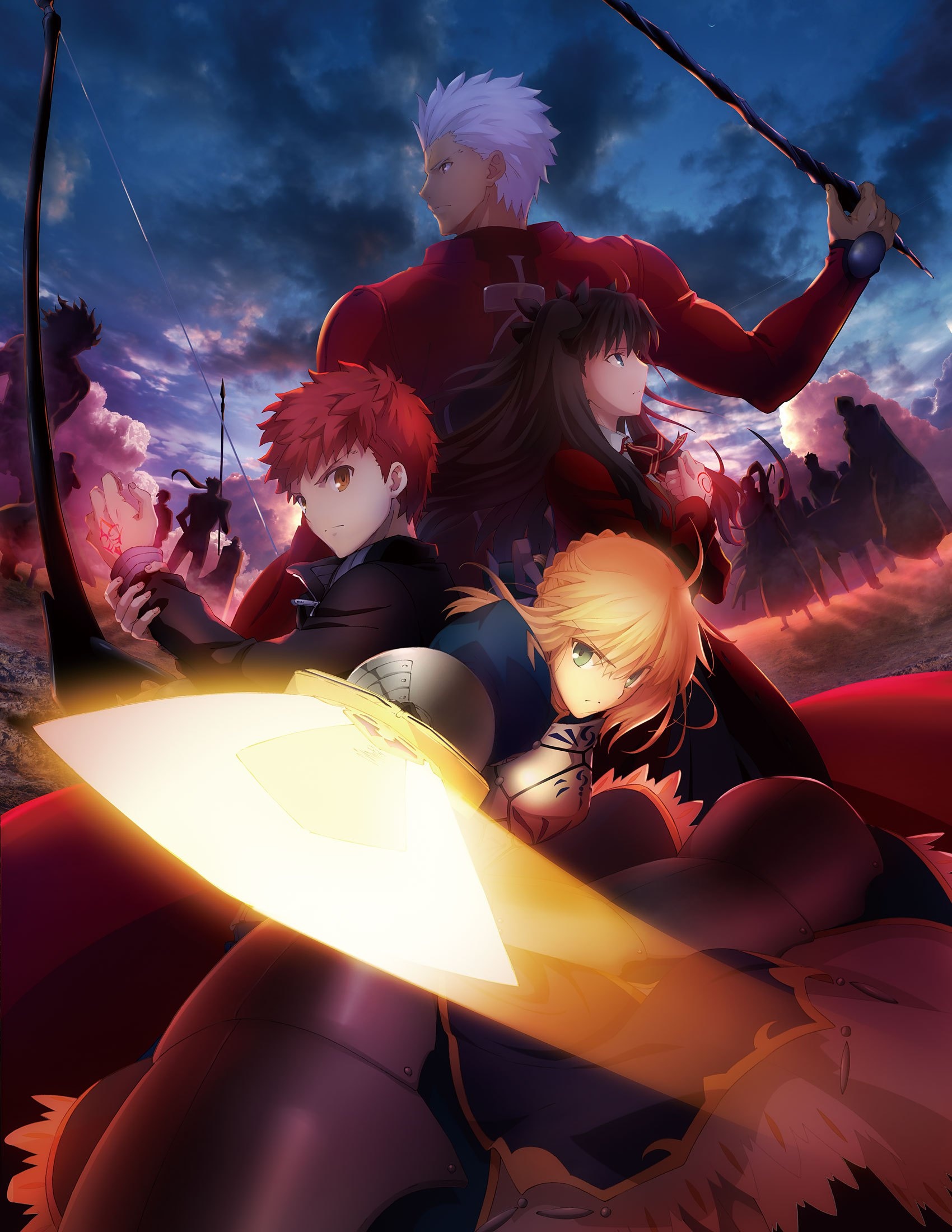 Fate/stay night: Unlimited Blade Works, Anime fantasy, Epic battles, Master and servant, 1700x2200 HD Handy