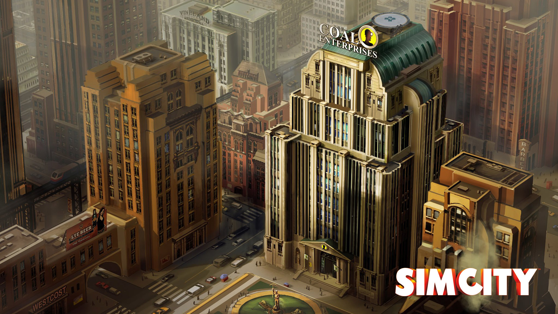 Simulation Game, Gaming, City-building simulation, Virtual metropolis, 1920x1080 Full HD Desktop