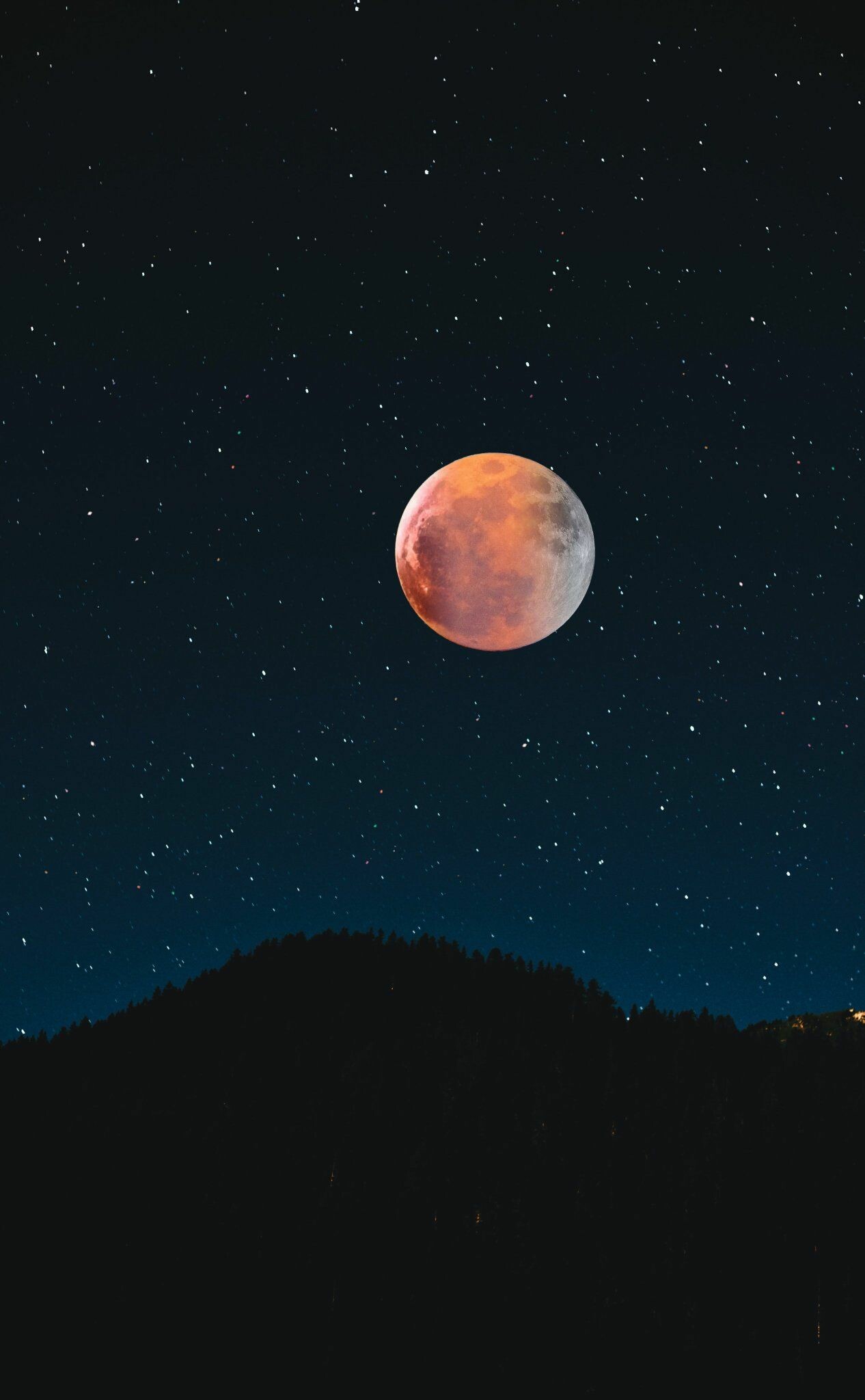 Lunar spectacle, Celestial wonder, Moonlit fascination, Night sky magic, 1270x2050 HD Phone